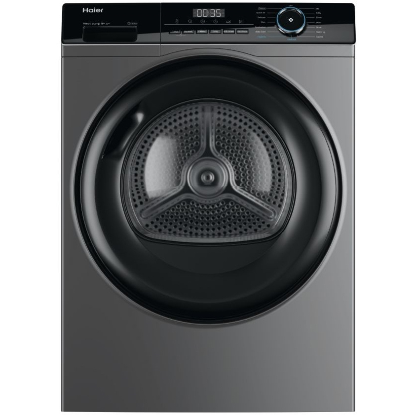 Haier HD90 A2939R I Pro Series 3 9kg Heat Pump Condenser Dryer in Grap