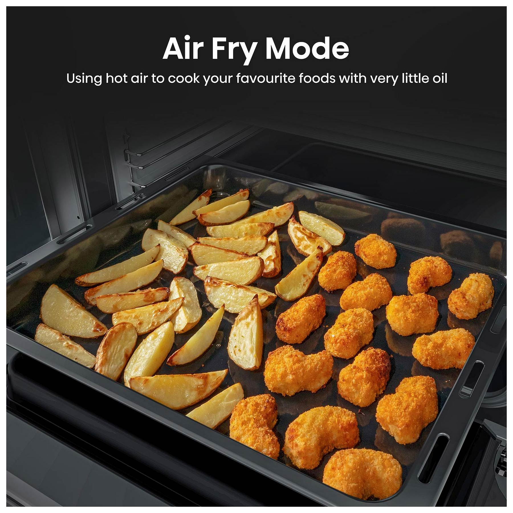 Hisense HDCEC5C10B 50cm Double Oven Electric Cooker in Black Ceramic H, photo 4