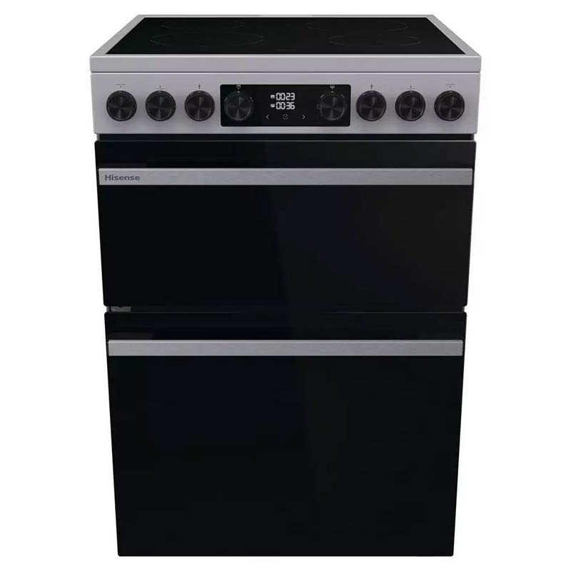 Hisense HDCEC6C20X 60cm Double Oven Electric Cooker in Stainless Steel