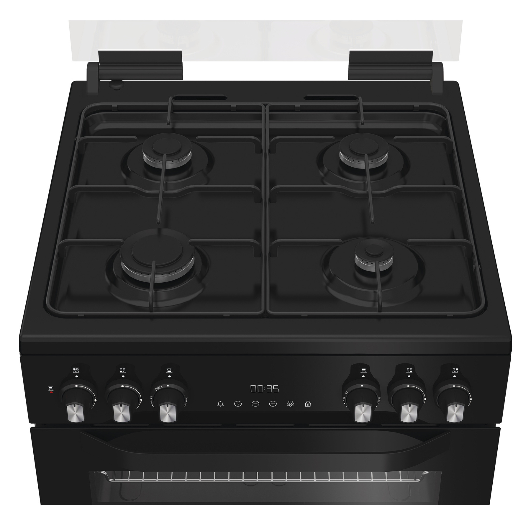 Hotpoint HDD6GDC2B1 60cm Double Oven Dual Fuel Cooker with Glass Lid i, photo 3