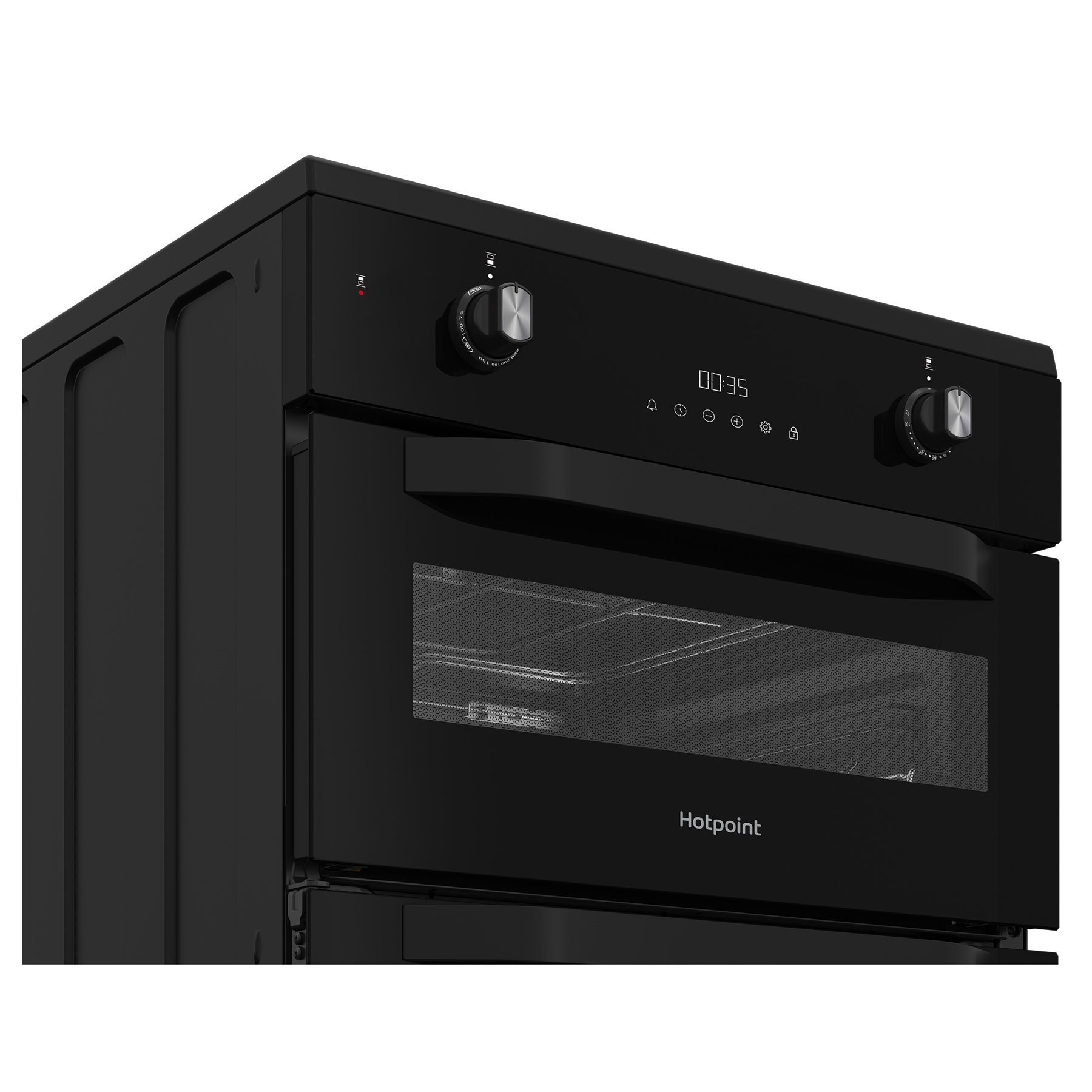 Hotpoint HDE6IDC2B1 60cm Double Oven Electric Cooker in Black Inductio, photo 4