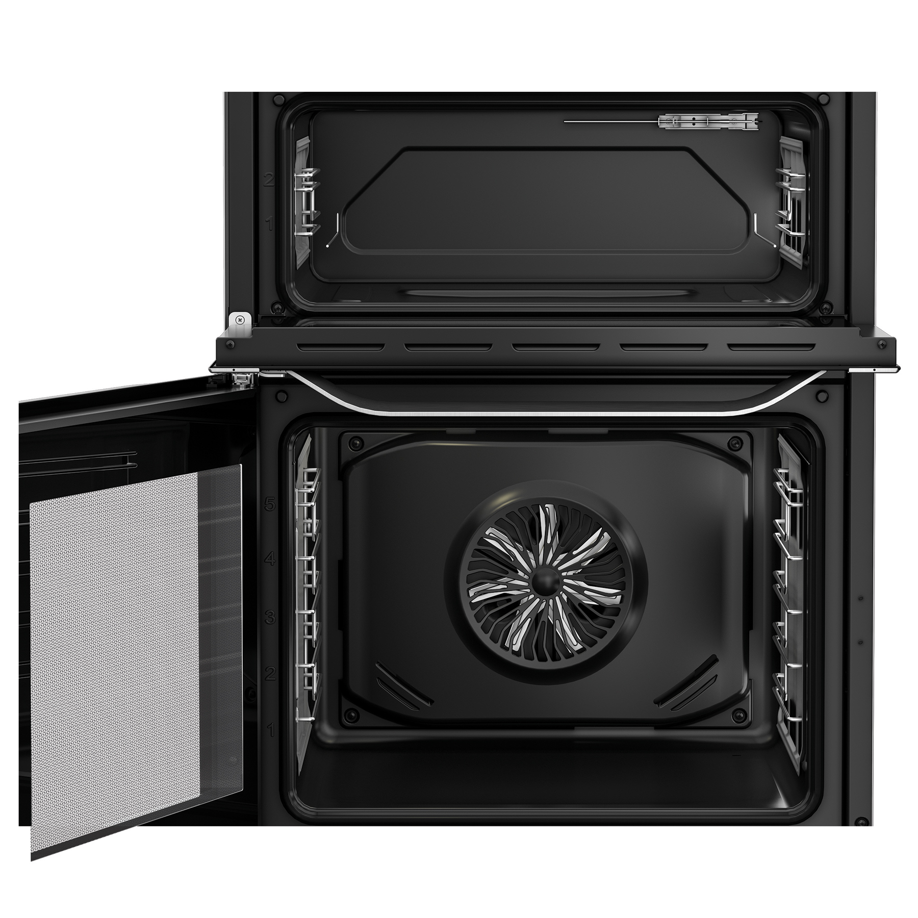 Hotpoint HDE6IDC2X 60cm Double Oven Electric Cooker in Stainless Steel, photo 5