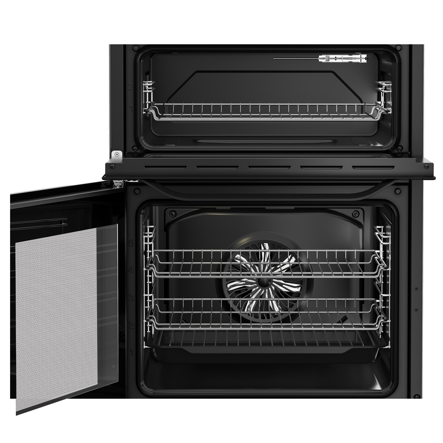 Hotpoint HDE6VDB1 60cm Double Oven Electric Cooker in Black Ceramic Ho, photo 5