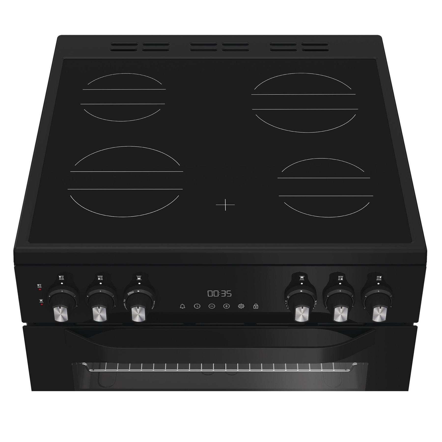 Hotpoint HDE6VDC2B1 60cm Double Oven Electric Cooker in Black Ceramic, photo 4