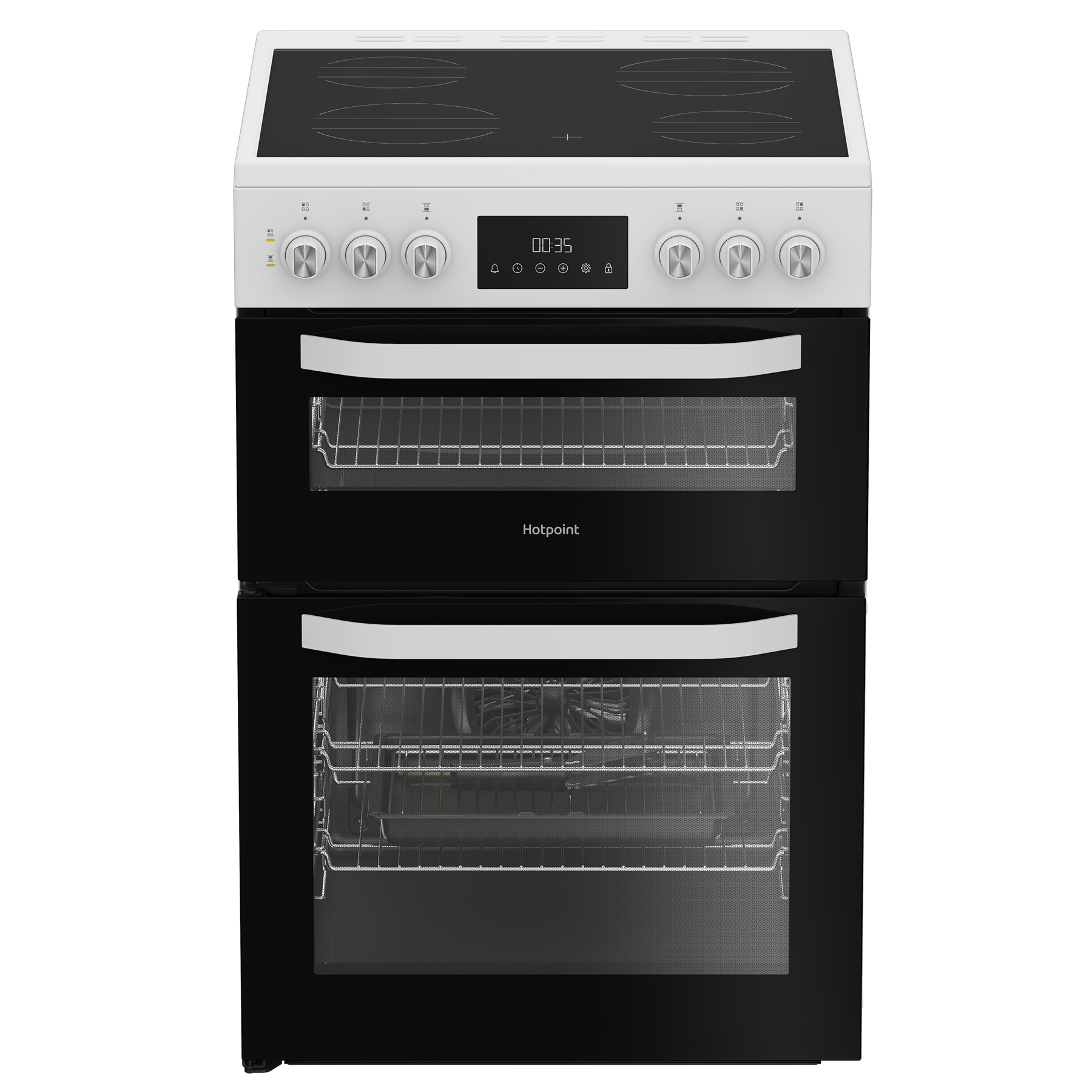 Hotpoint HDE6VDW 60cm Freestanding Electric Ceramic Cooker – WHITE