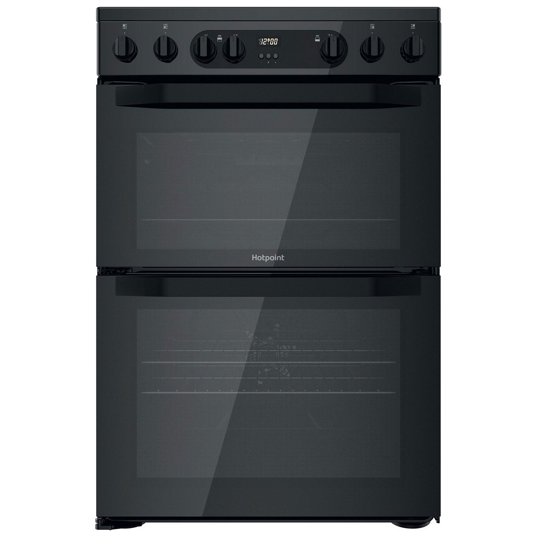 Image of Hotpoint HDEU67V9C2B 60cm Electric Cooker in Black D Oven Ceramic Hob