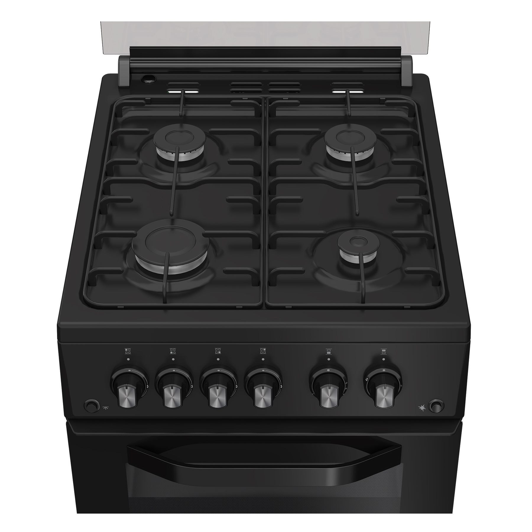 Hotpoint HDG5GCB 50cm Double Oven Gas Cooker with Glass Lid in Black 5, photo 3