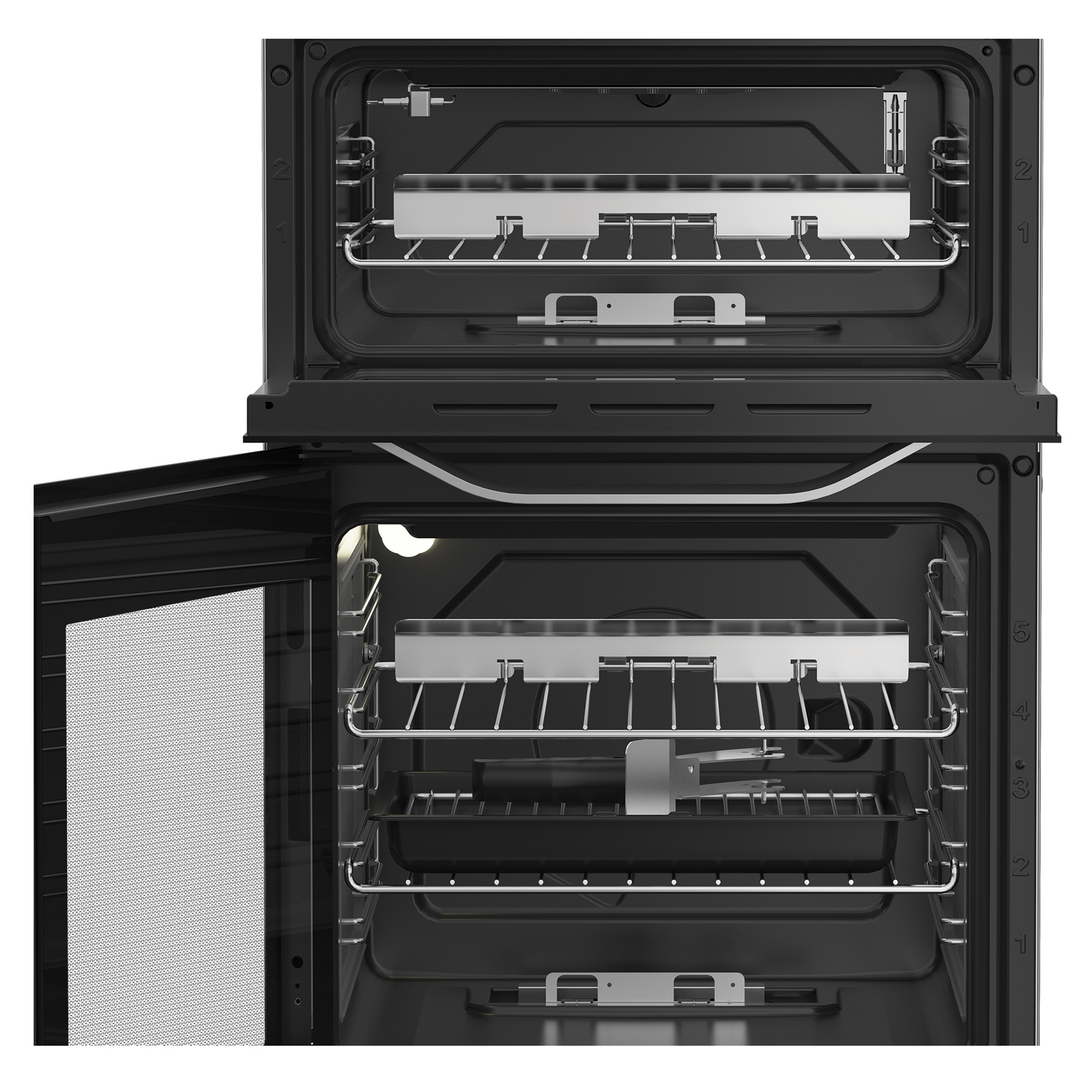 Hotpoint HDG5GCX 50cm Double Oven Gas Cooker with Glass Lid in Stainle, photo 5