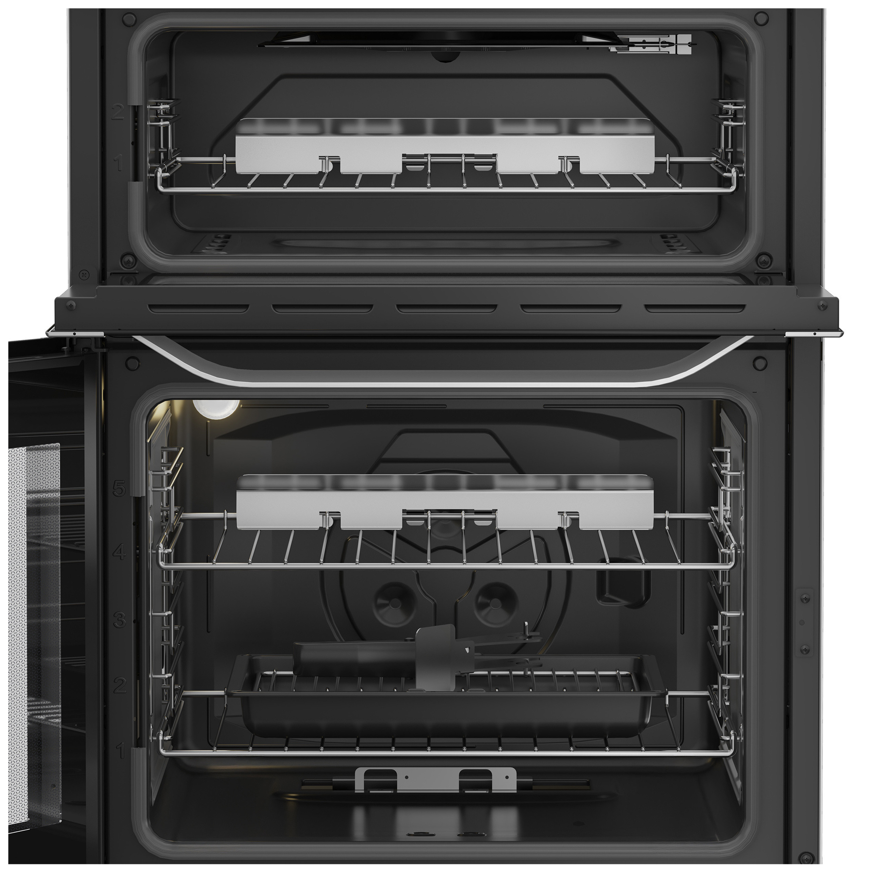 Hotpoint HDG6GDCX 60cm Double Oven Gas Cooker with Glass Lid in Stainl, photo 5