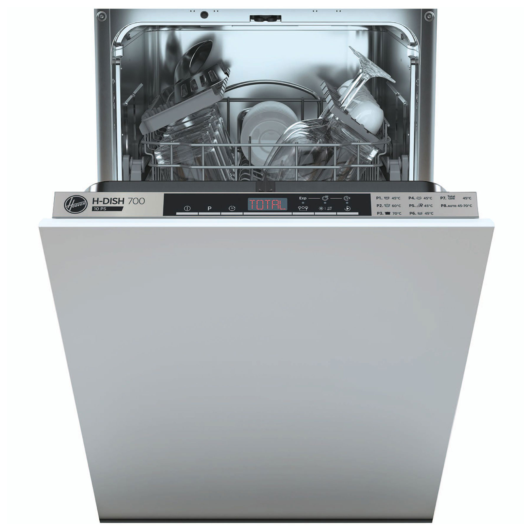 Image of Hoover HDIH2T1047 45cm Fully Integrated Slimline Dishwasher 10 Place E
