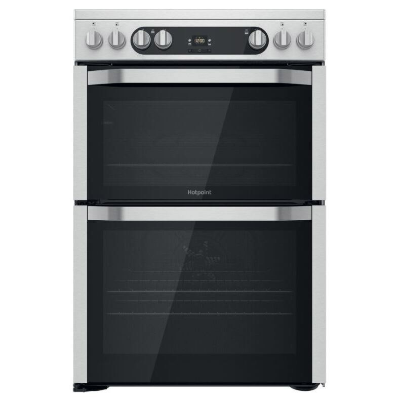 Image of Hotpoint HDM67V9HCX 60cm Double Oven Electric Cooker in St St Ceramic