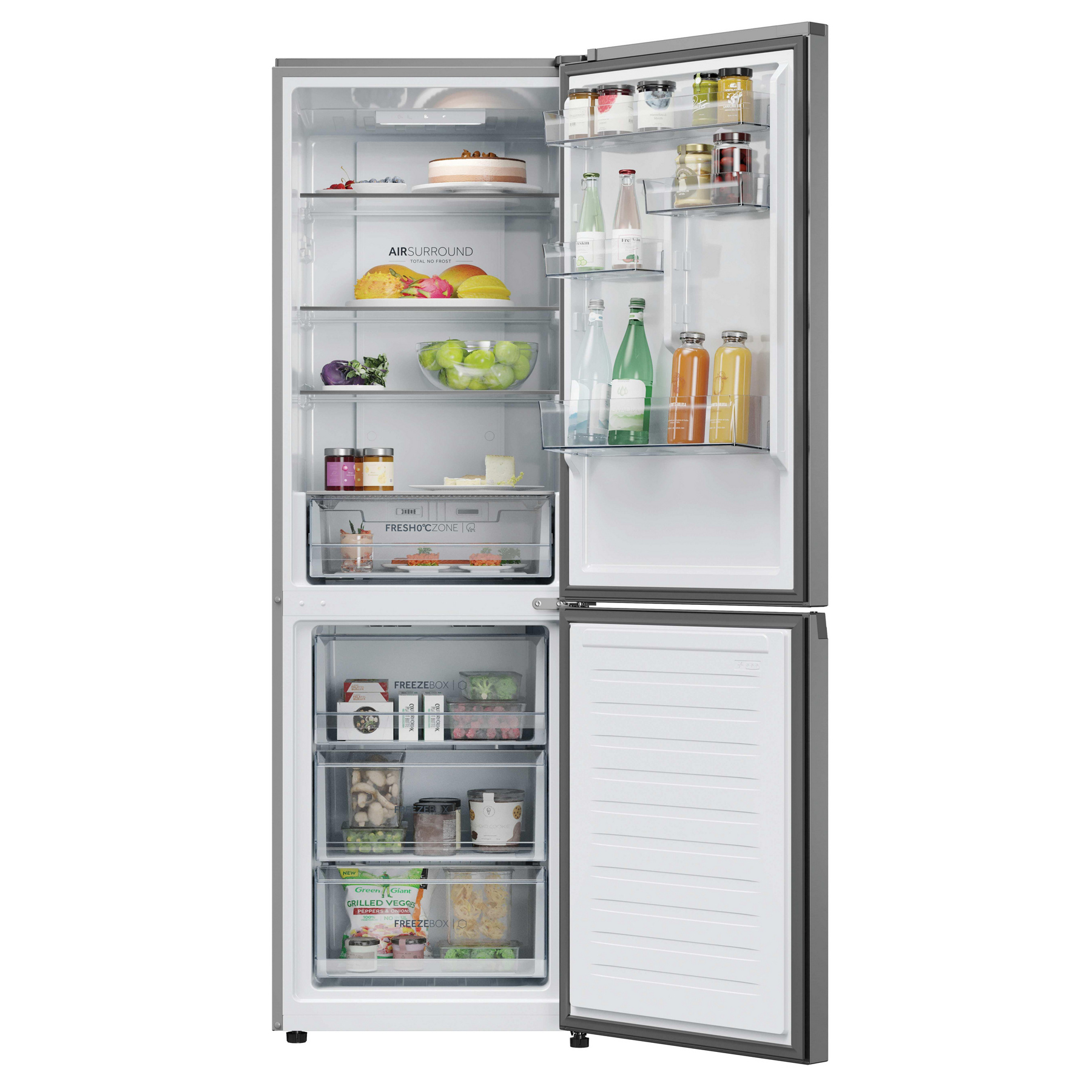 Haier HDPR3618DNPK Series 3 185cm High 60 40 Frost Free Fridge Freezer, photo 2