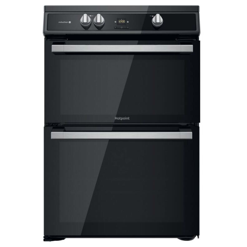 Hotpoint HDT67I9HM2C 60cm Double Oven Electric Cooker in Black Inducti