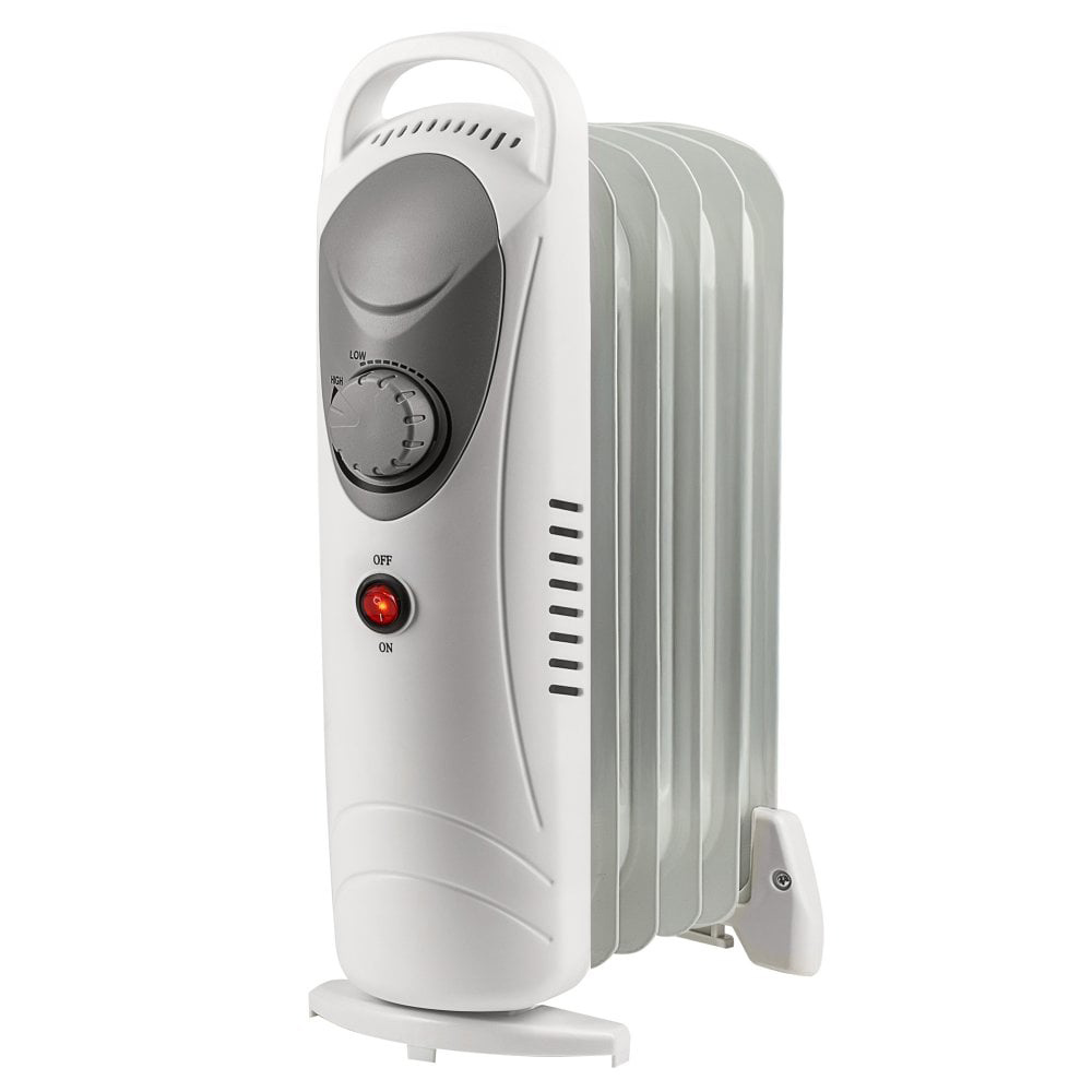 Daewoo HEA1140GE 800W Mini Oil Filled Portable Radiator in White