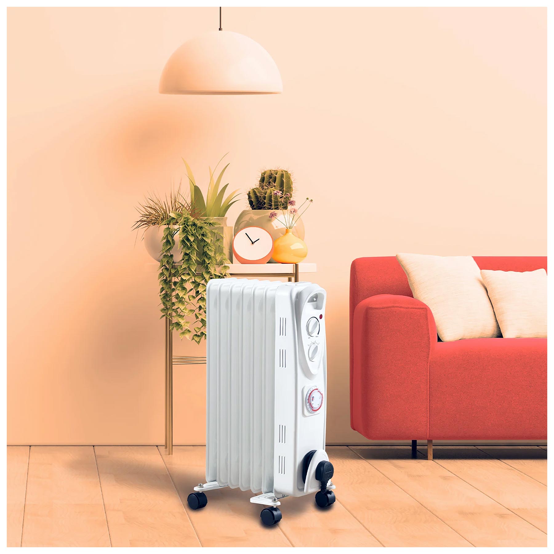 Daewoo HEA1894GE 1500W Oil Filled Radiator with 24 Hour Timer, photo 4