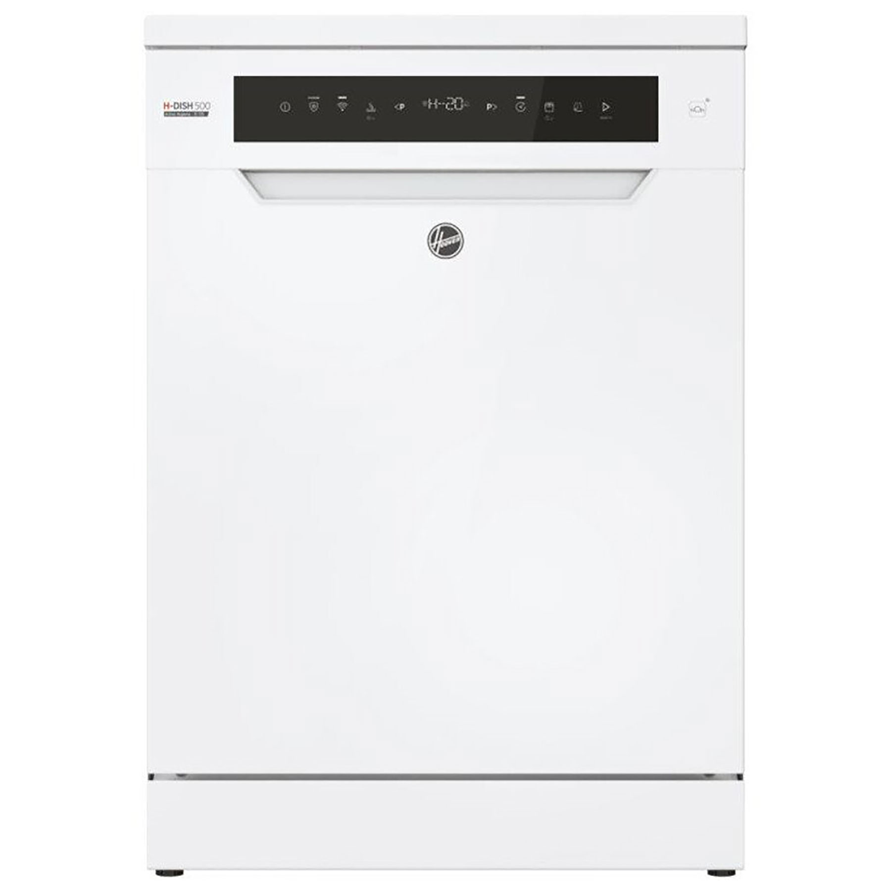 Image of Hoover HF5C7F0W 60cm Dishwasher In White 15 Place Setting C Rated Wi F