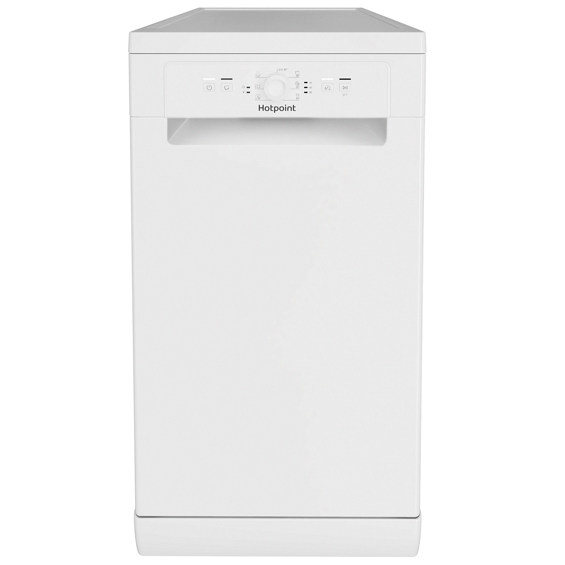 Image of Hotpoint HF9E1B19UK 45cm Slimline Dishwasher White 9 Place Setting F R