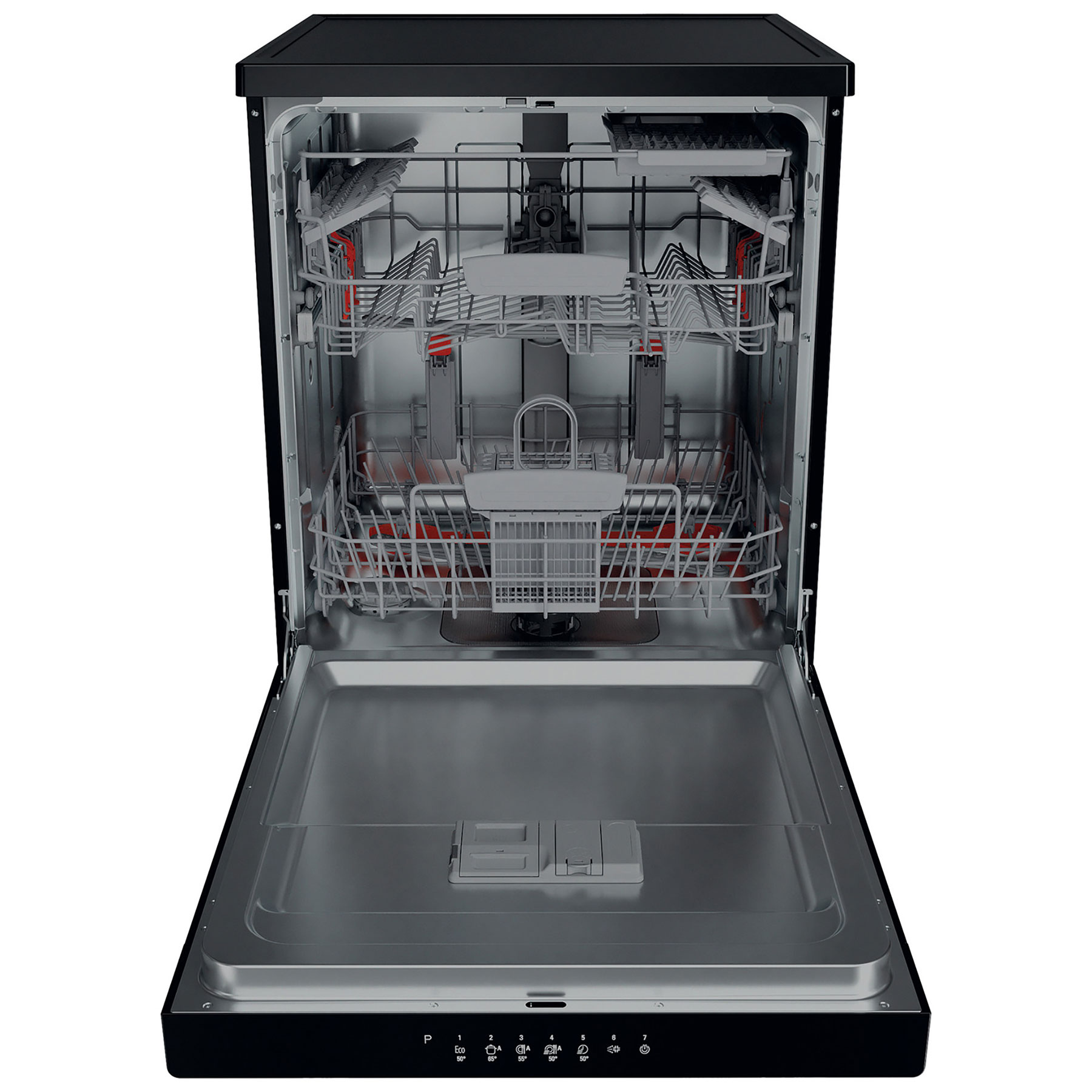 Hotpoint HFC3C26WCBUK 60cm Dishwasher in Black 14 Place Setting E Rate, photo 2