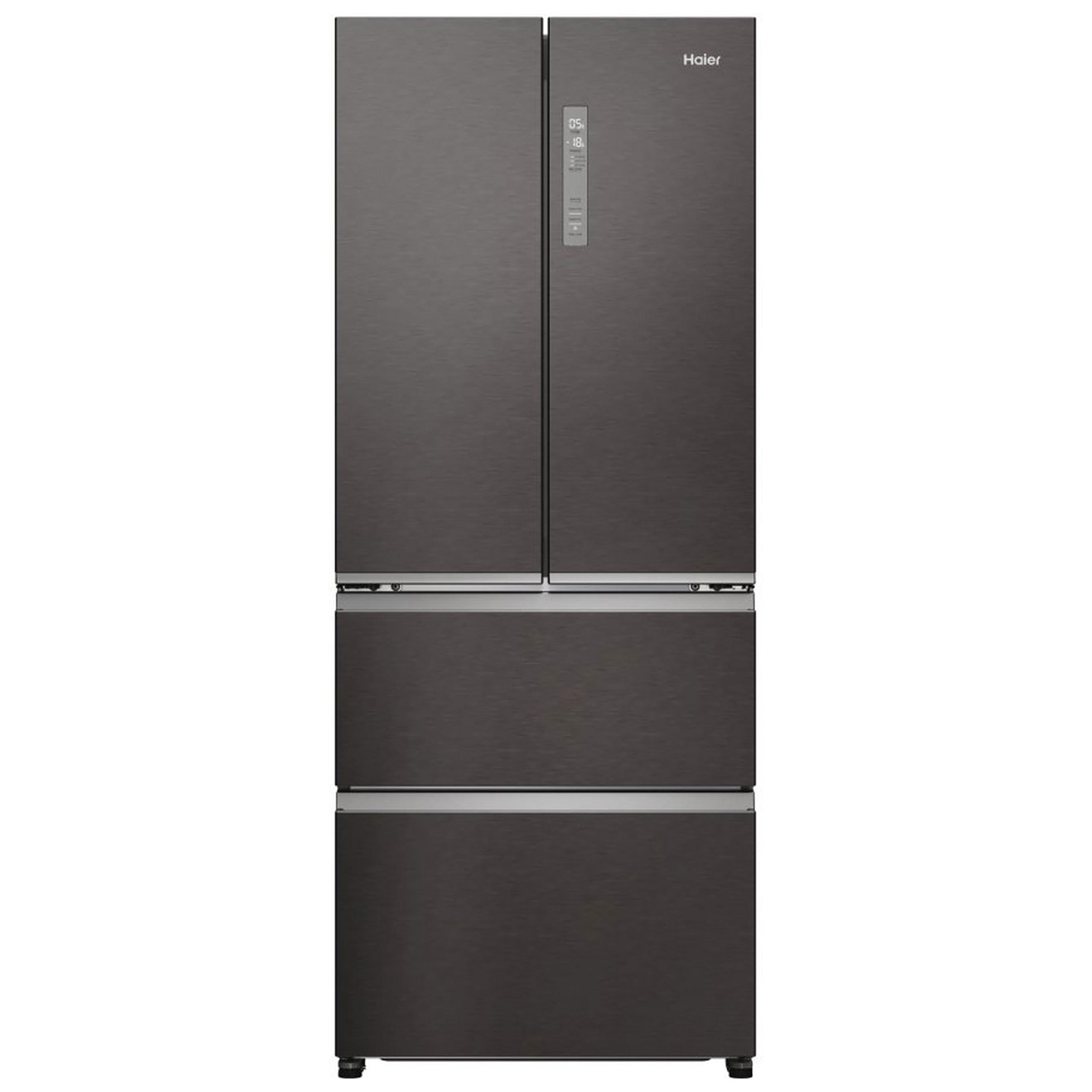 Haier HFR3718ENMD 178cm High 60 40 Frost Free Fridge Freezer in Dark I