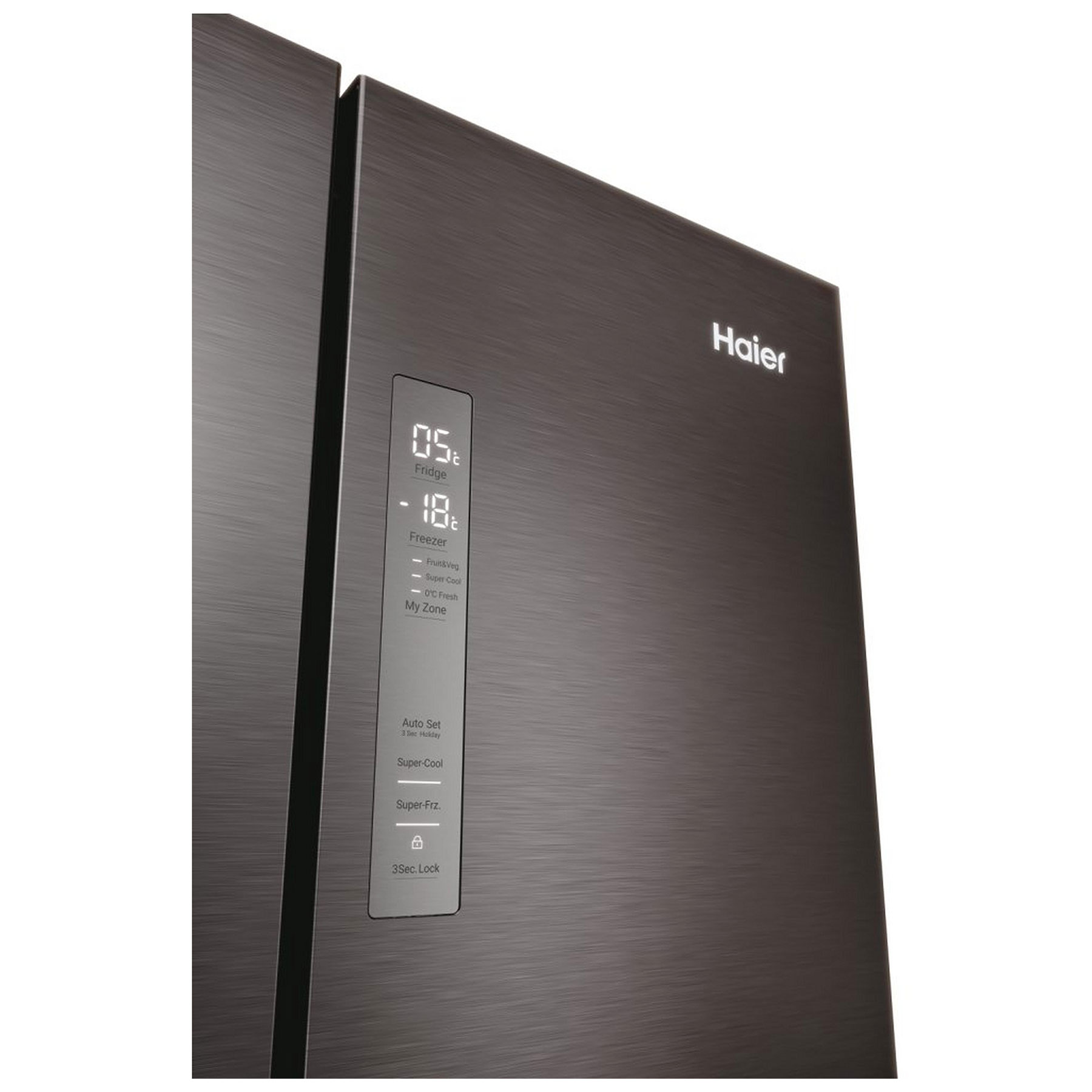 Haier HFR3718ENMD 178cm High 60 40 Frost Free Fridge Freezer in Dark I, photo 4