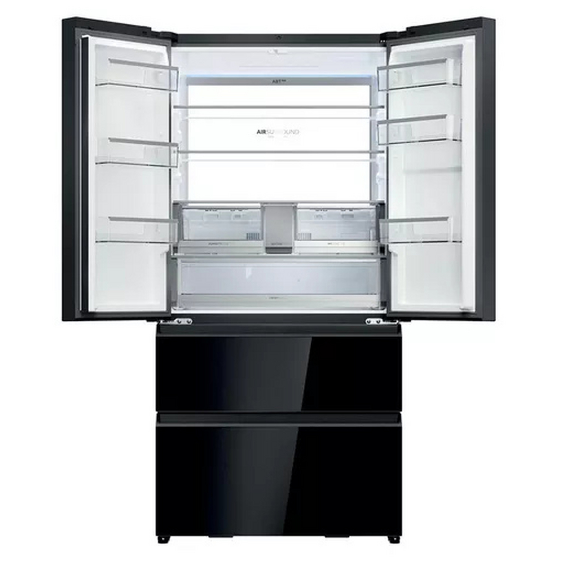Haier HFR79F19DFGB FD 90 Series 7 American Fridge Freezer in Glass Ino, photo 3