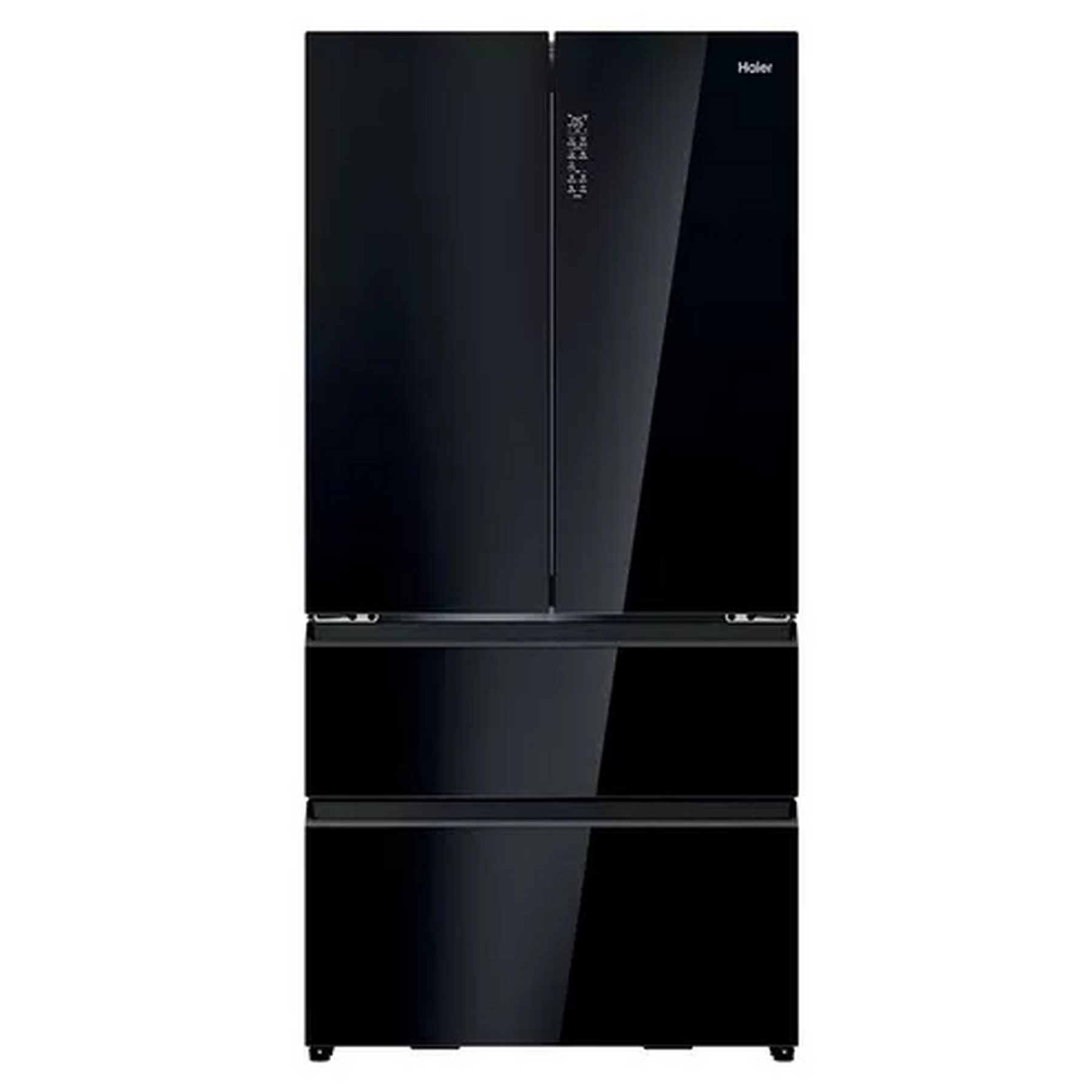 Haier HFR79F19DFGB FD 90 Series 7 American Fridge Freezer in Glass Ino