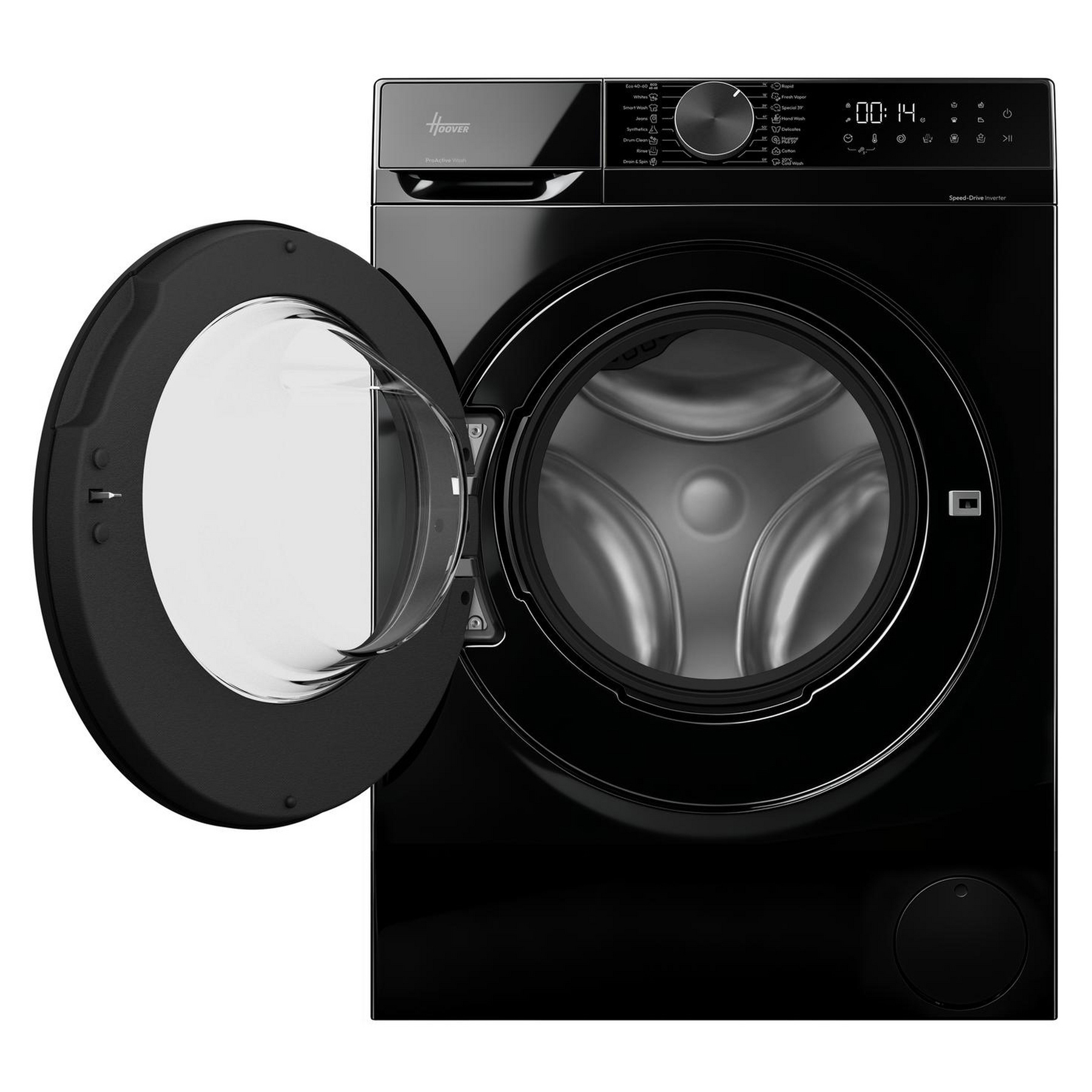 Hoover HGD48SB8BC 8kg 1400 Spin Washing Machine in Black A Rated ProAc, photo 2