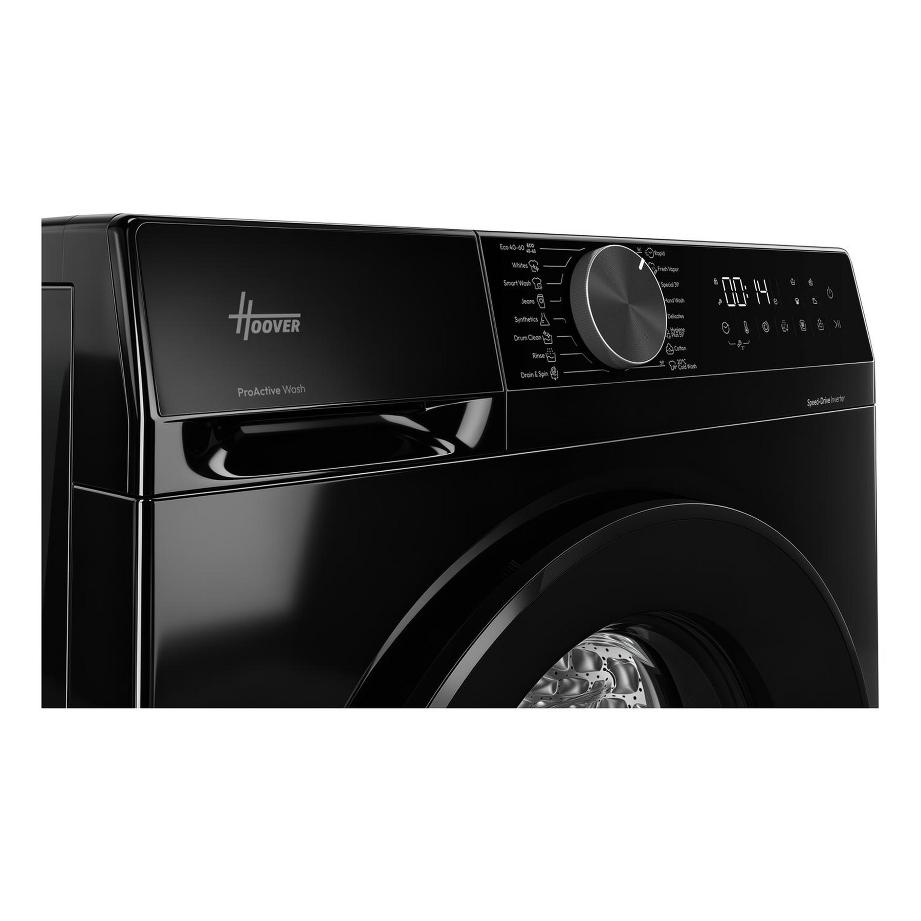 Hoover HGD48SB8BC 8kg 1400 Spin Washing Machine in Black A Rated ProAc, photo 5