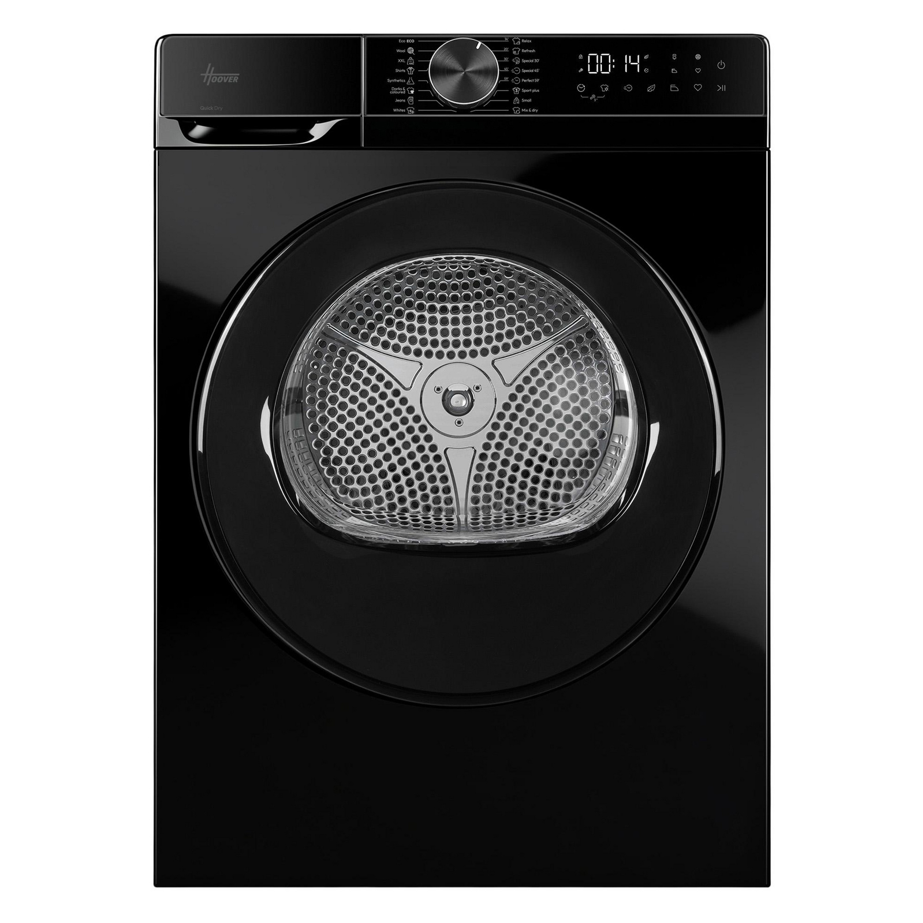 Hoover HGD8N2BBC 8kg Heat Pump Condenser Dryer in Black A Rated Wi Fi
