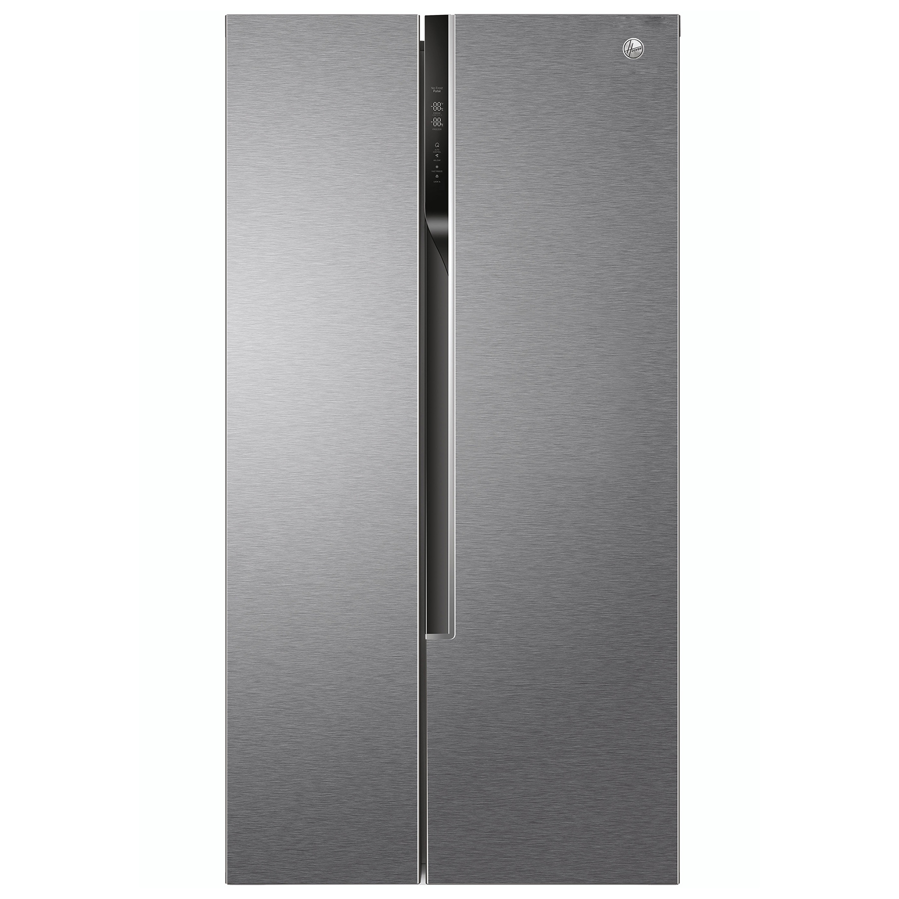 Image of Hoover HHSF918F1XK American Fridge Freezer Silver F Rated