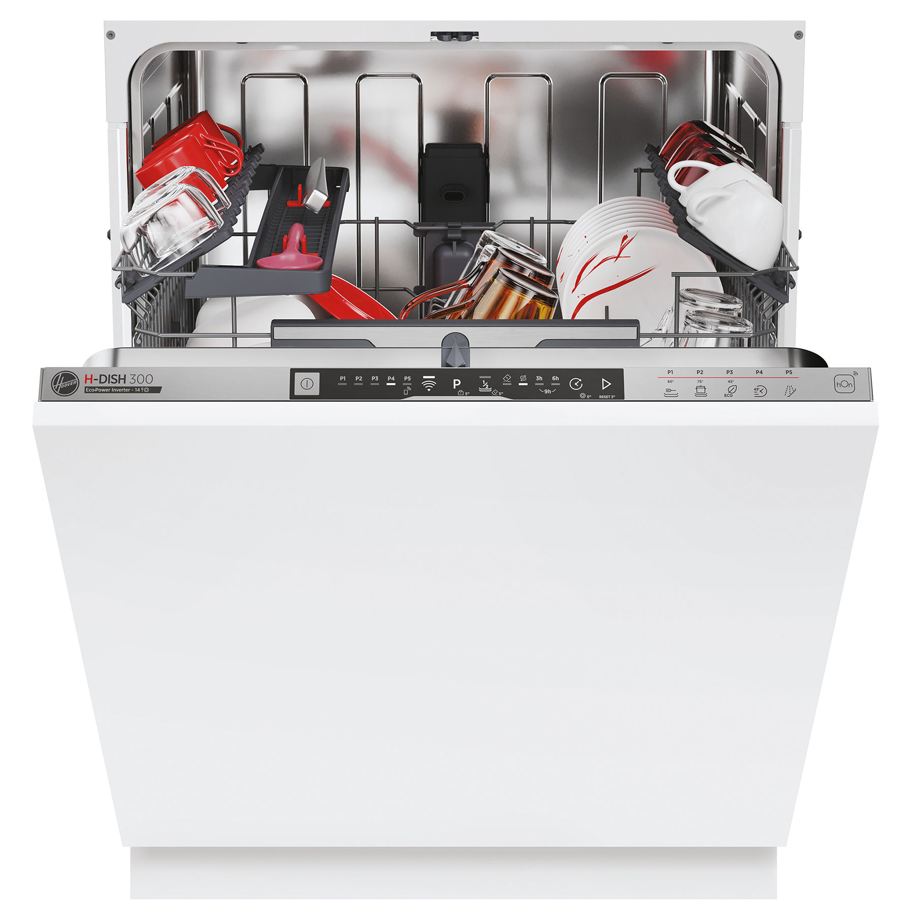 Hoover HI4E7L0S 60cm Fully Integrated Dishwasher 14 Place E Rated Wi F, photo 2