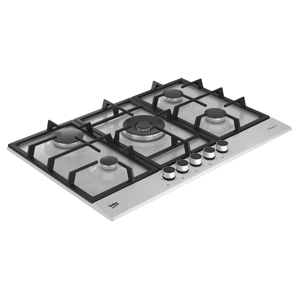 Beko HIAW75225SXE 75cm Gas Hob with Front Knob Controls Stainless Steel, photo 2