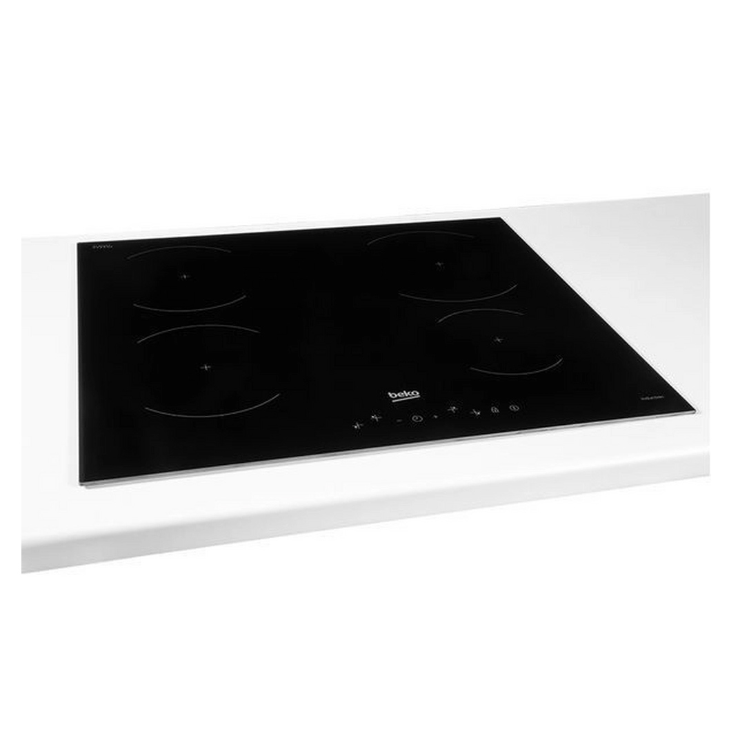 Beko HIIP64430QT 60cm 4 Zone Induction Hob in Black with Plug Play