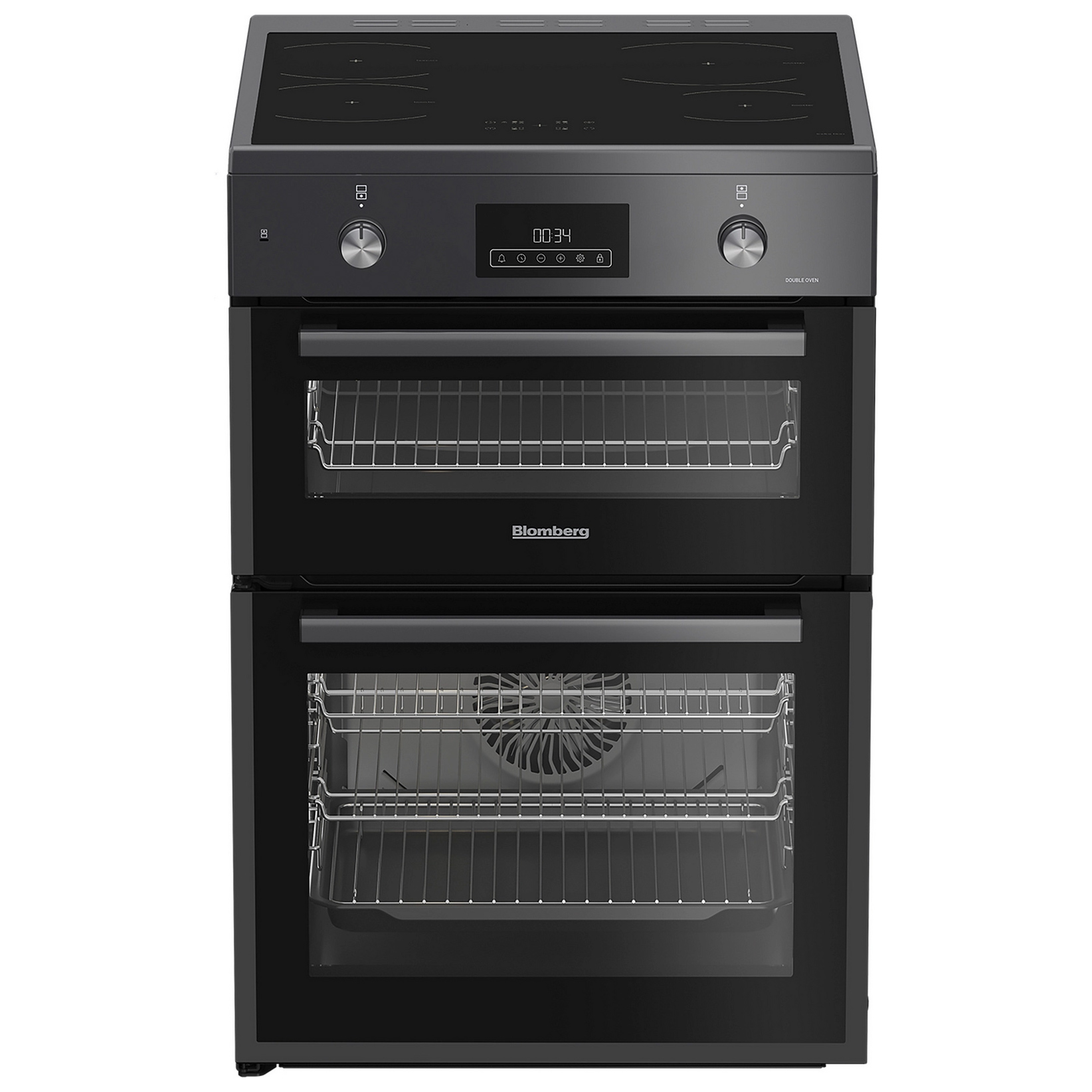 Blomberg HIRN651N 60cm Double Oven Electric Cooker in Anthracite Induc