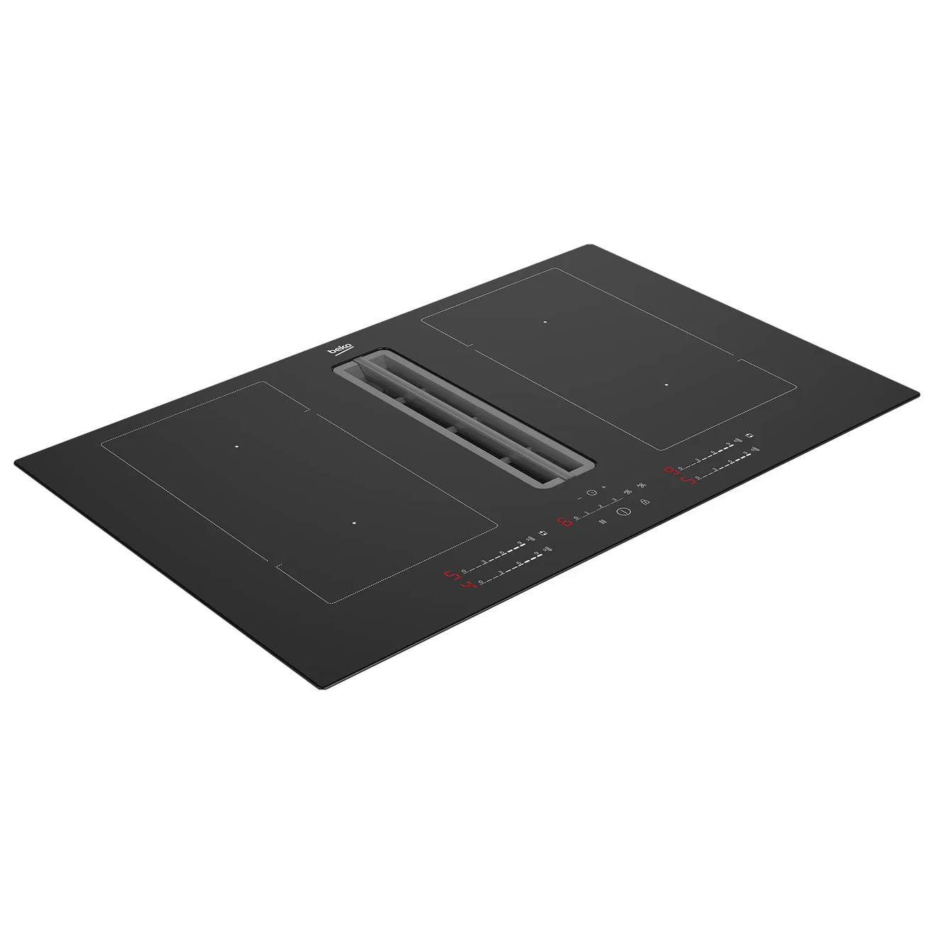 Beko HIXI84700UP 82cm 4 Zone Induction Hob with Integrated Vented Extr, photo 4