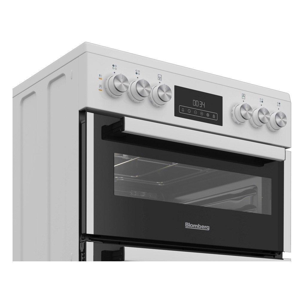 Blomberg HKRN651W 60cm Double Oven Electric Cooker in White Ceramic Ho, photo 3