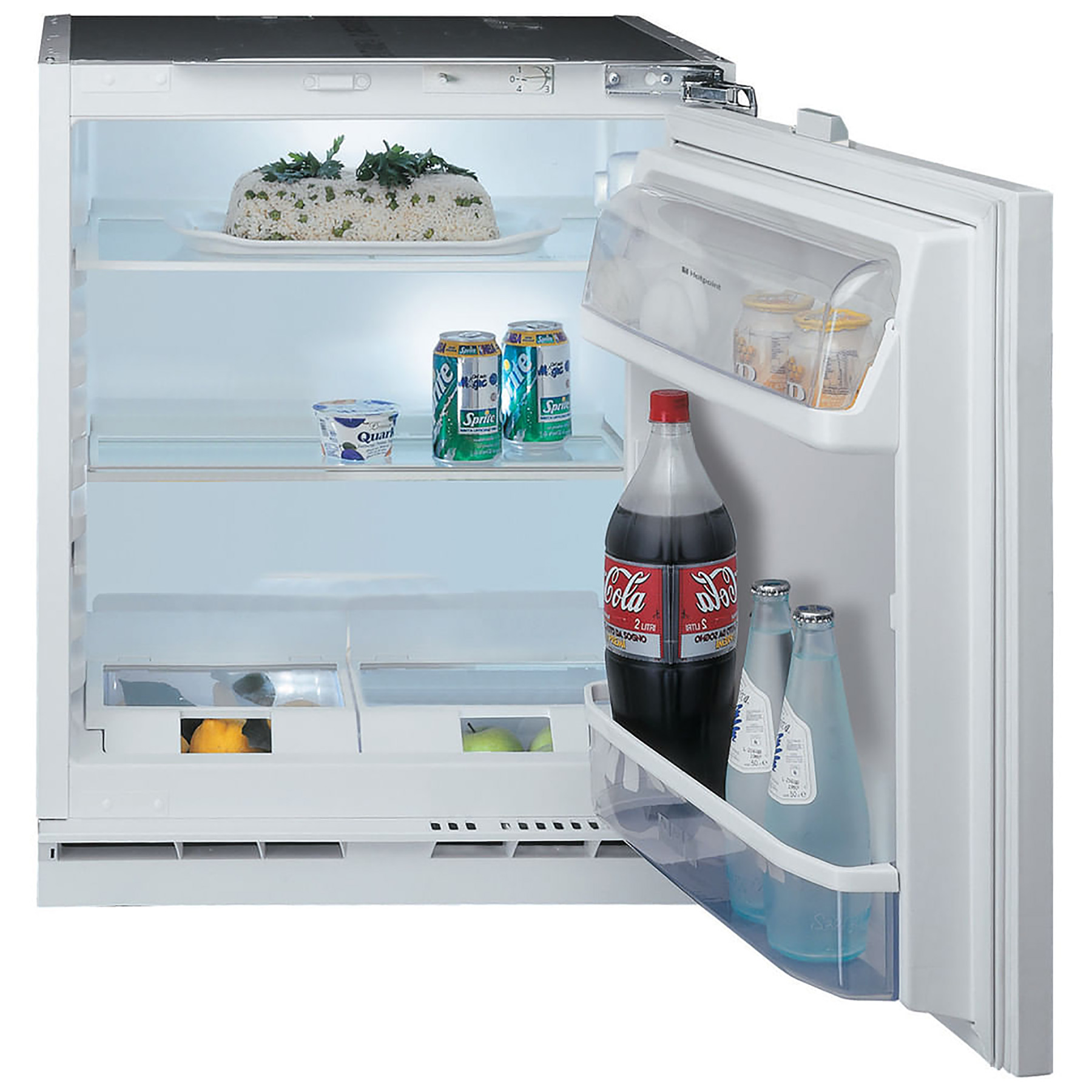 Image of Hotpoint HLA11 Built In Undercounter Larder Fridge A Rated 144L