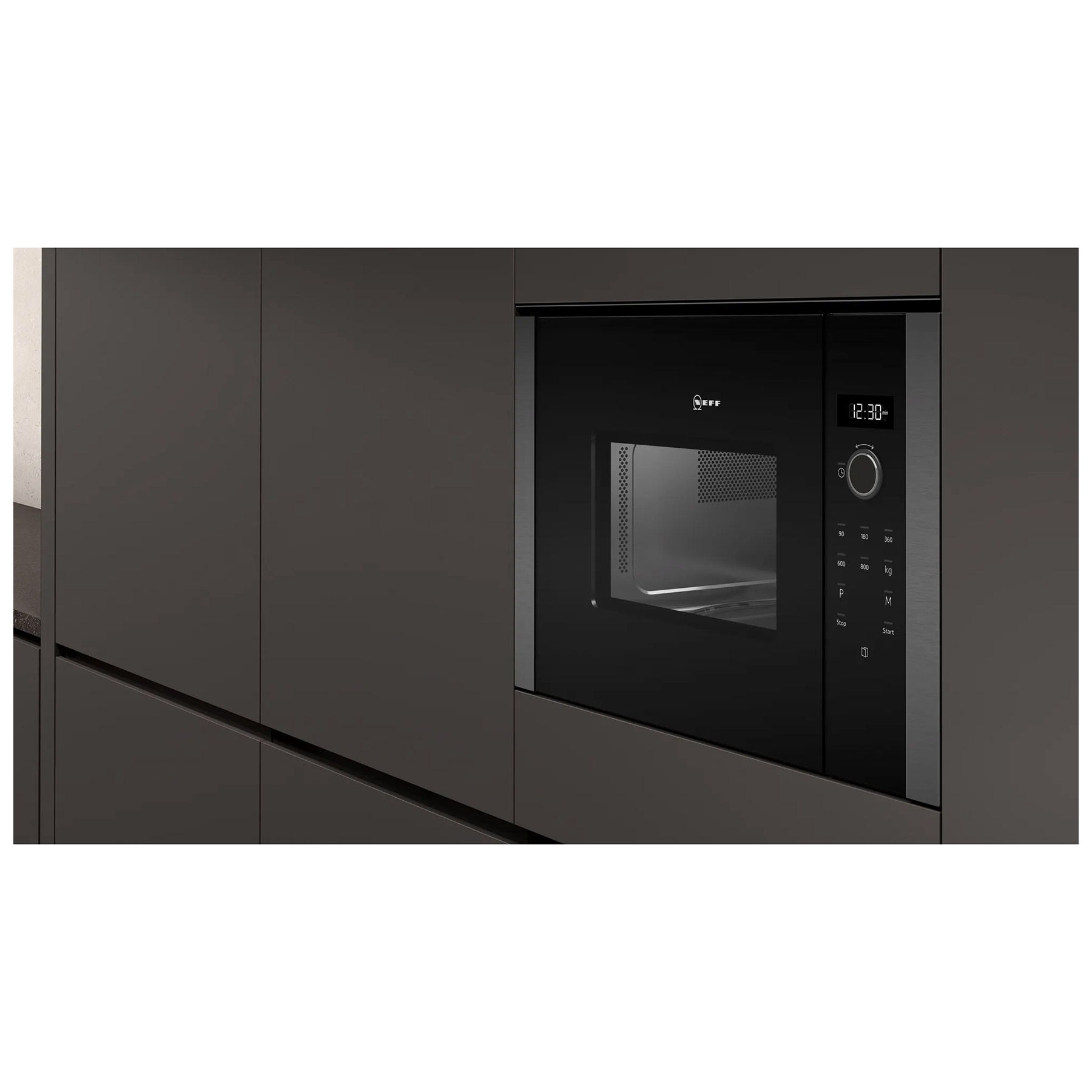 Neff HLAWD23G0B N50 Built In Microwave Oven in Graphite Grey 800W 20L, photo 2