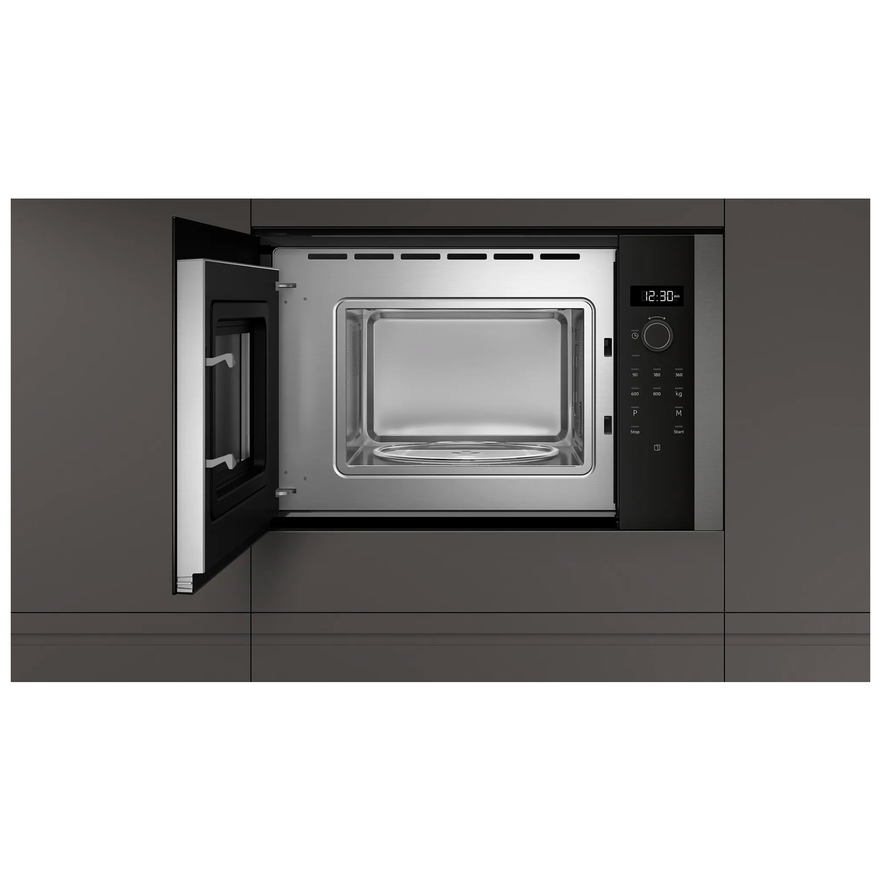Neff HLAWD23G0B N50 Built In Microwave Oven in Graphite Grey 800W 20L, photo 3