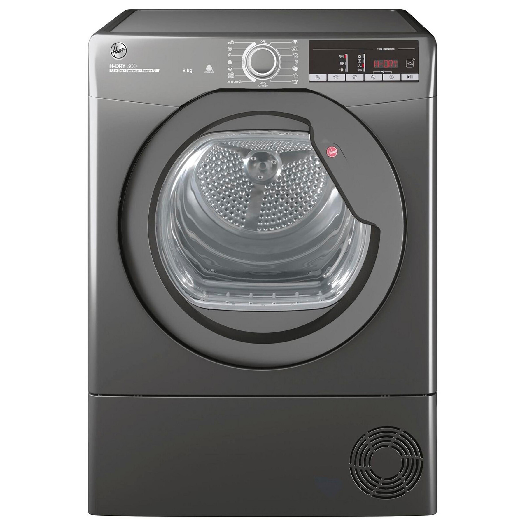 Hoover HLEC8TRGR 8kg Condenser Dryer in Graphite B Rated Sensor