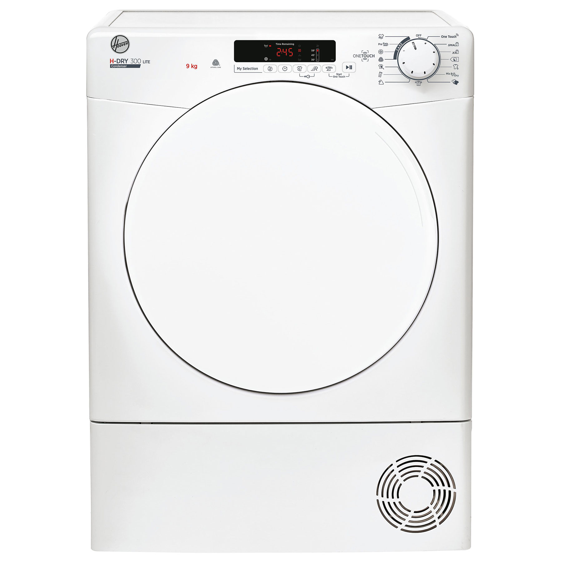 Image of Hoover HLEC9DF 9kg Condenser Dryer in White B Rated Sensor NFC B Rated