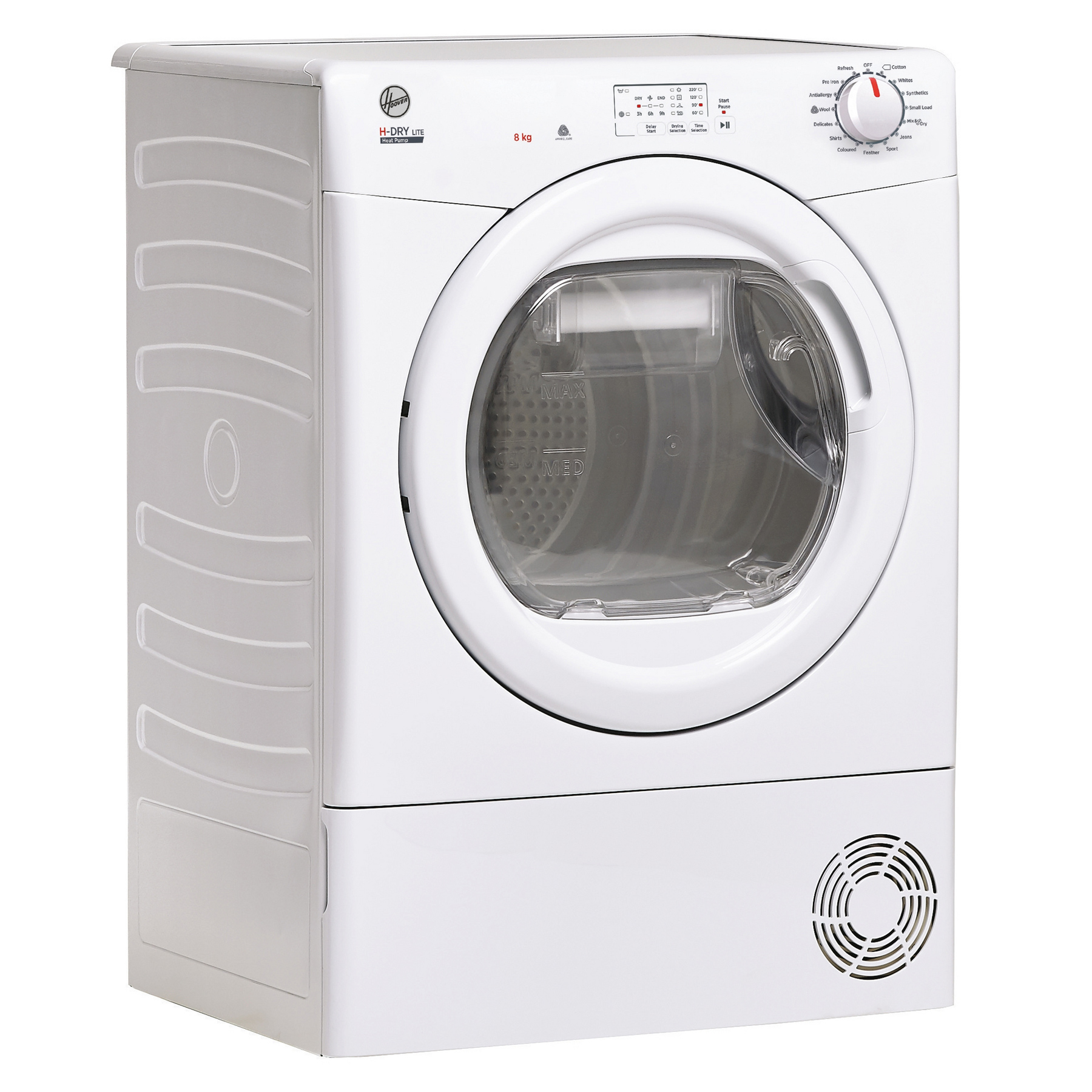 Hoover HLEH8A1LE H Dry 300 Lite 8kg Heat Pump Condenser Dryer in White, photo 3