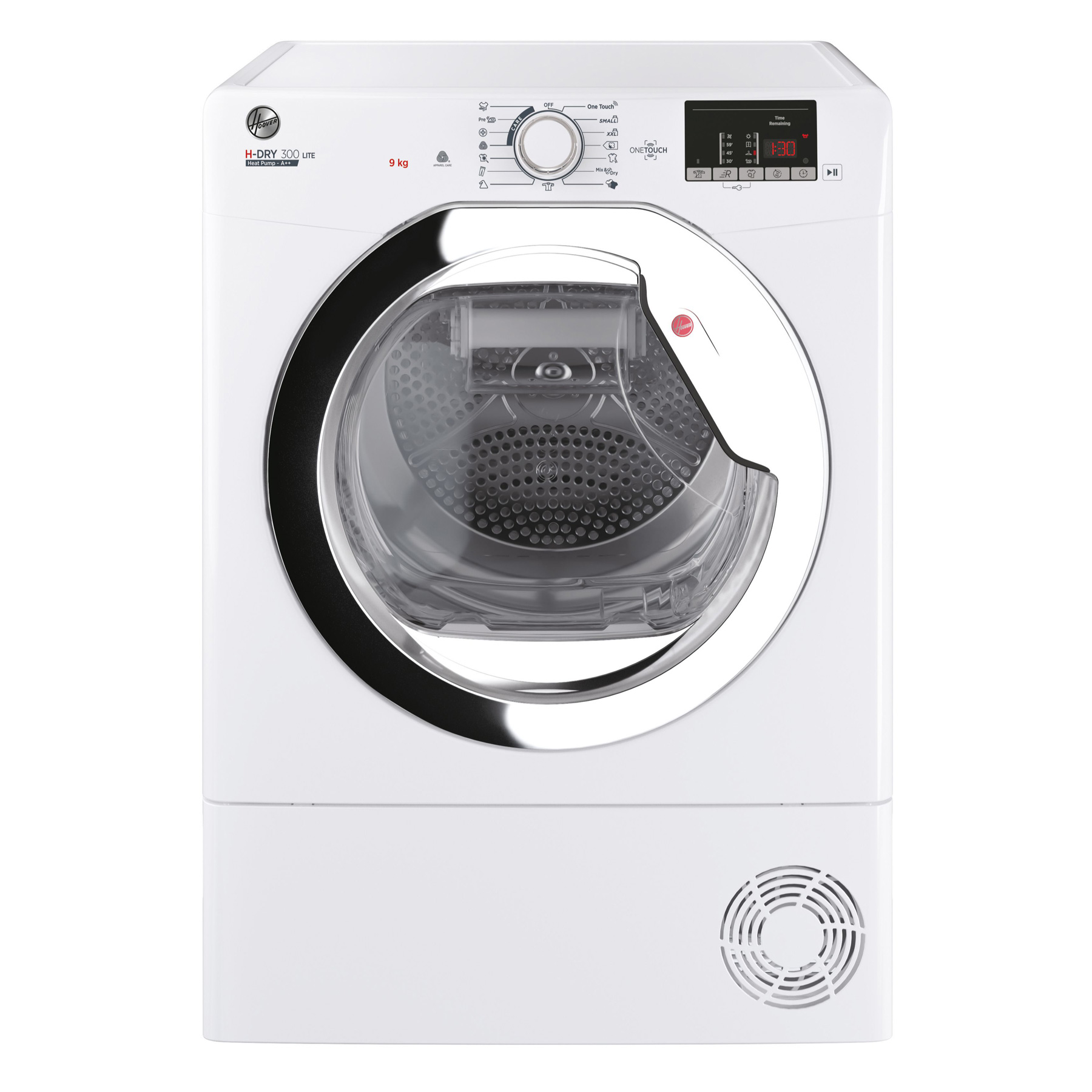 Image of Hoover HLEH9A2DCE 9kg Heat Pump Condenser Dryer in White A Rated Wi Fi
