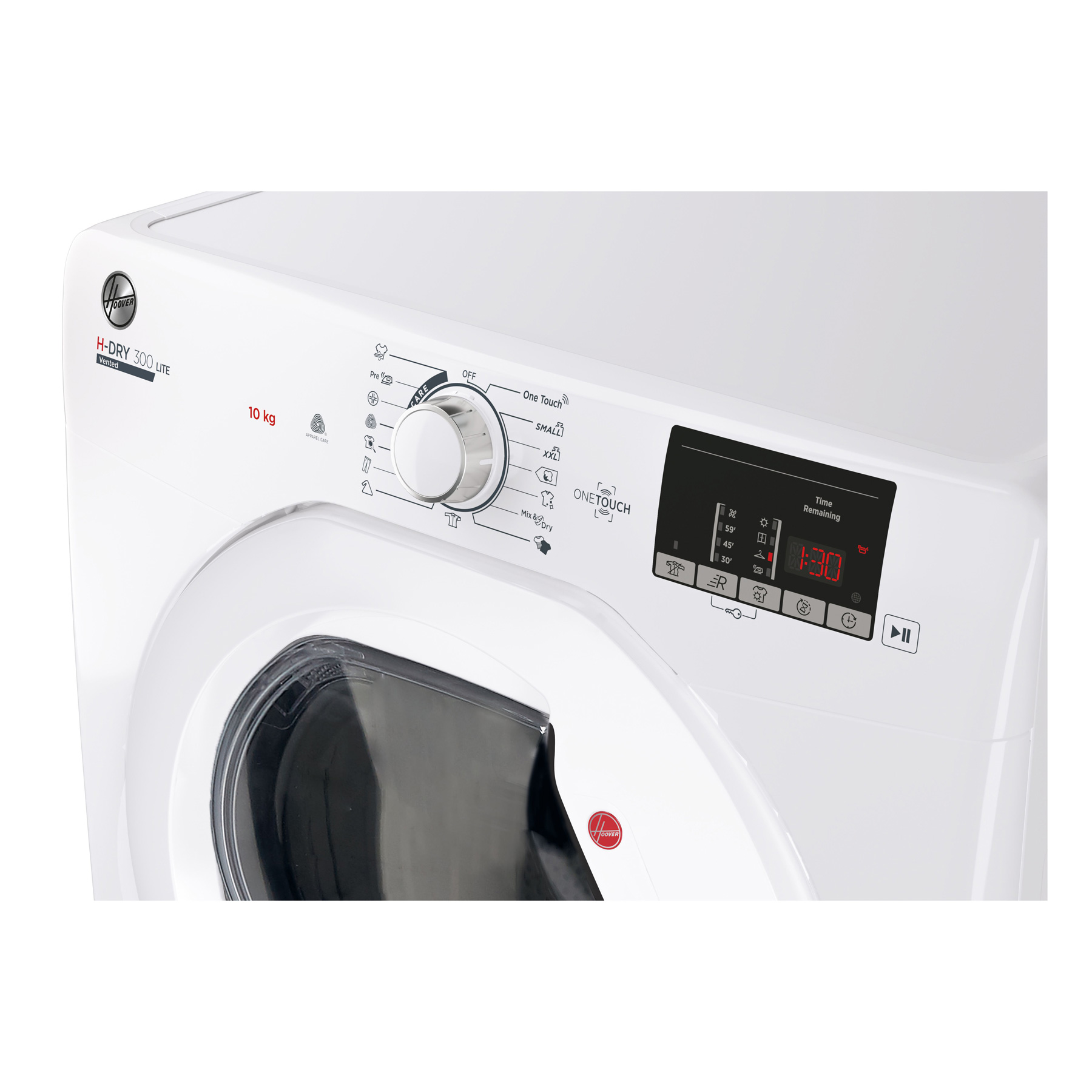 Hoover HLEV10DG 10kg Vented Dryer in White C Rated Sensor NFC, photo 3