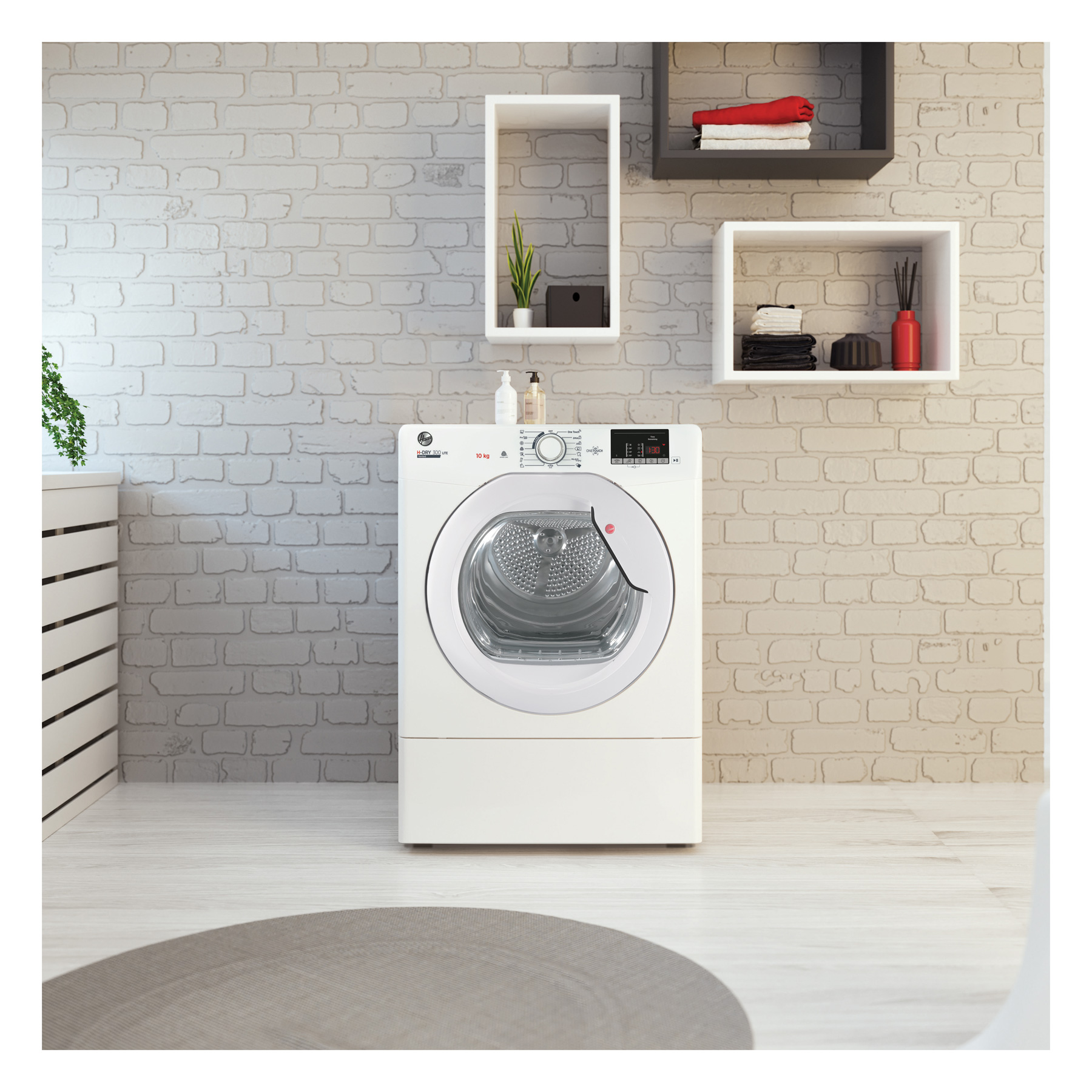 Hoover HLEV10DG 10kg Vented Dryer in White C Rated Sensor NFC, photo 5