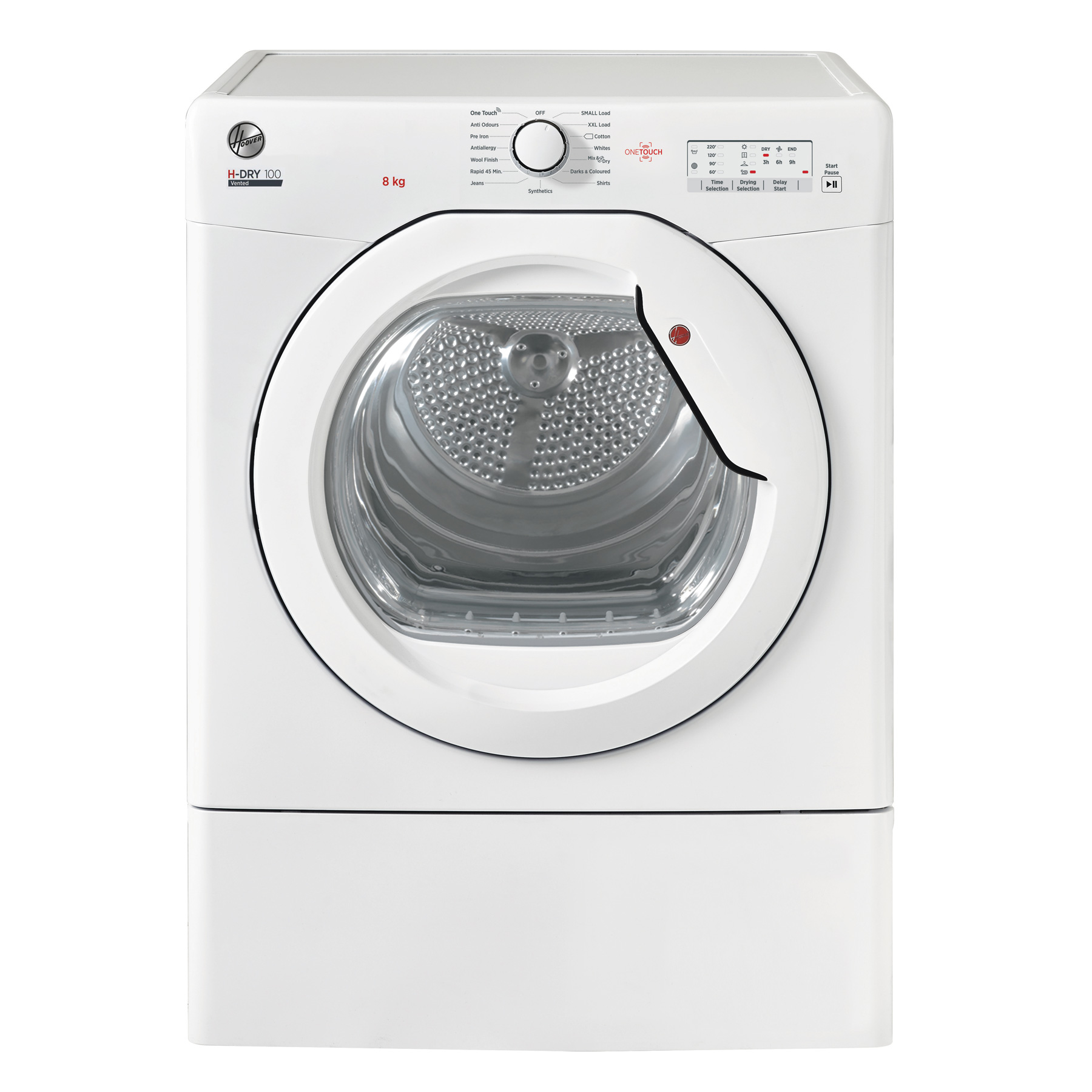 Hoover HLEV8LG-80 8kg Vented Tumble Dryer – WHITE