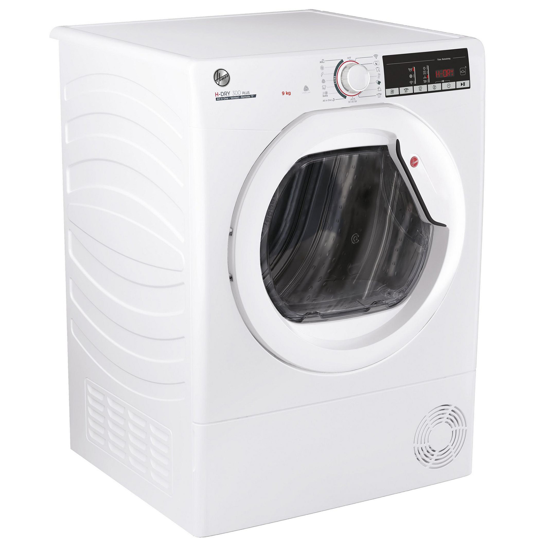 Hoover HLEV9TG 9kg Vented Dryer in White C Rated Sensor Wi Fi, photo 2