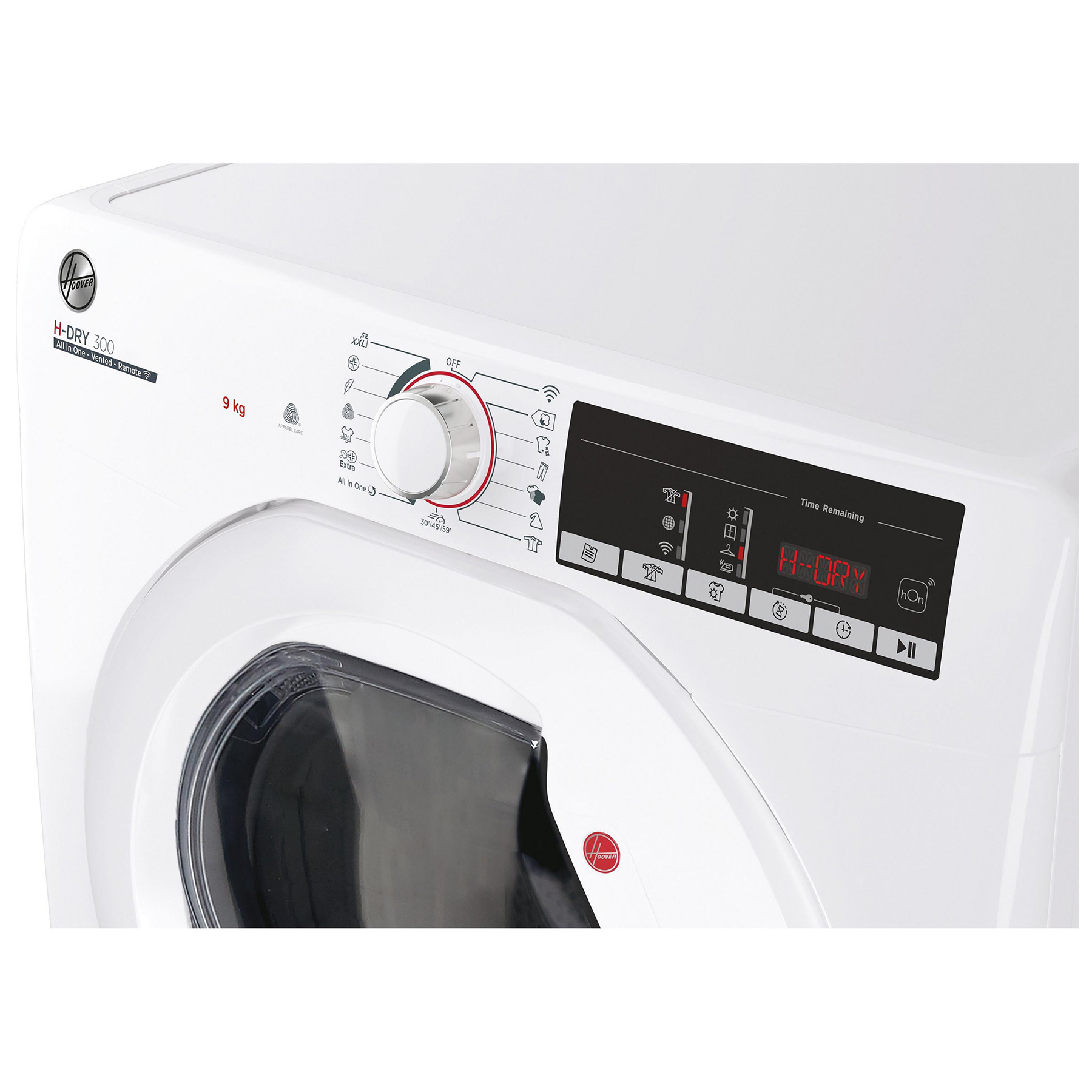 Hoover HLEV9TG 9kg Vented Dryer in White C Rated Sensor Wi Fi, photo 3