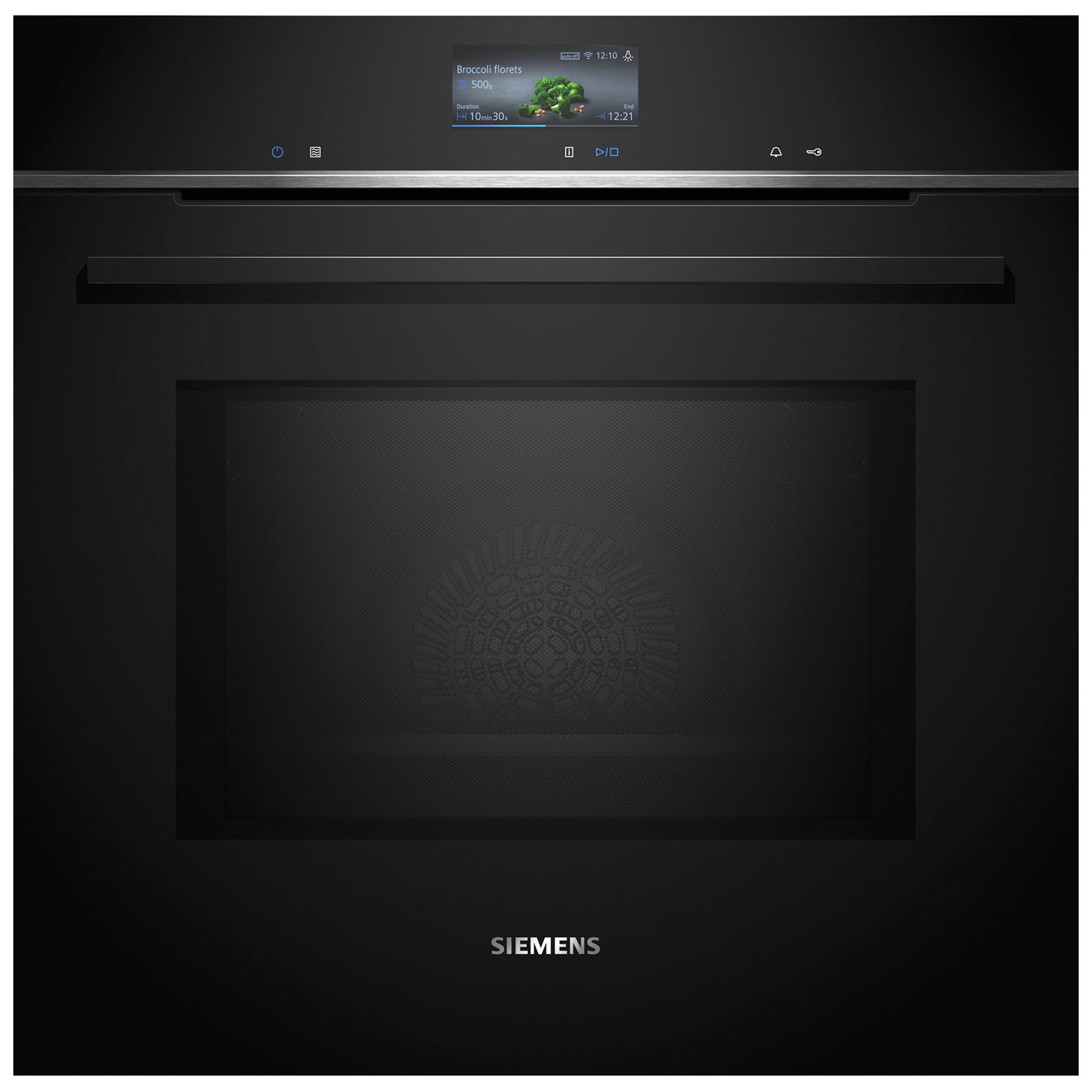 Siemens HM776G1B1B iQ700 Built In Electric Single Oven in Black 67L