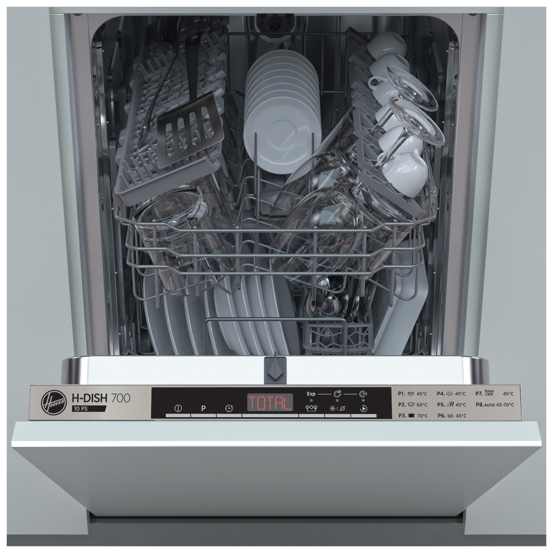 Image of Hoover HMIH2T1047 45cm Fully Integrated Slimline Dishwasher 10 Place E